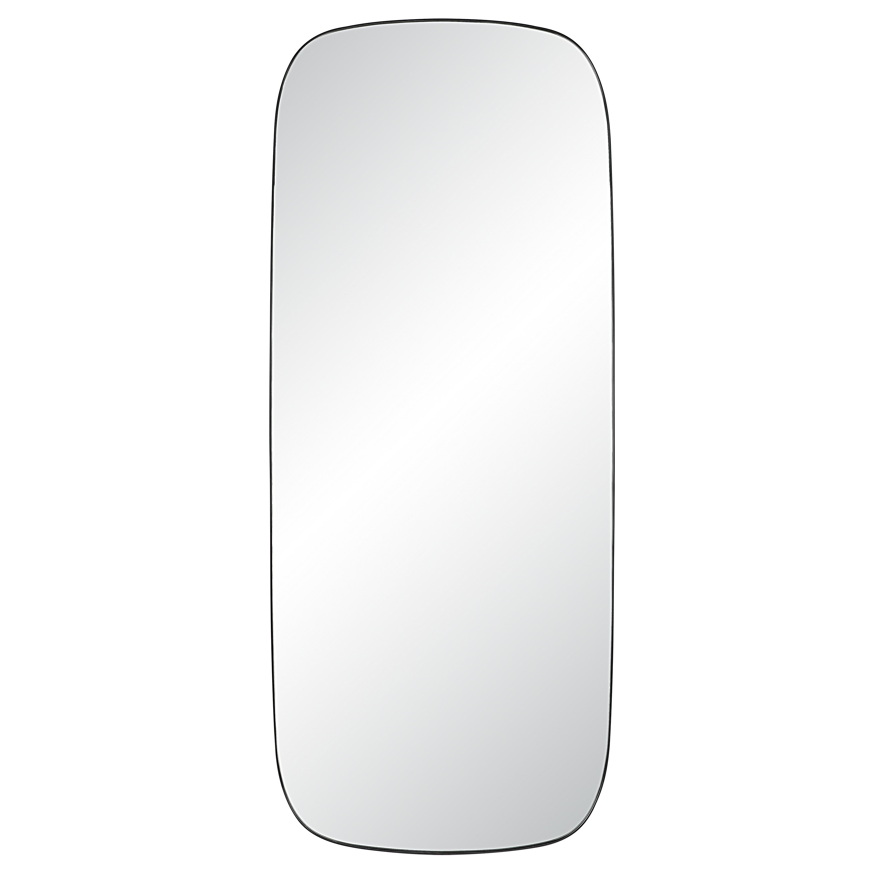 Almandine 72" Tall Rectangular Mirror, Matte Black - Main Image - MT2614