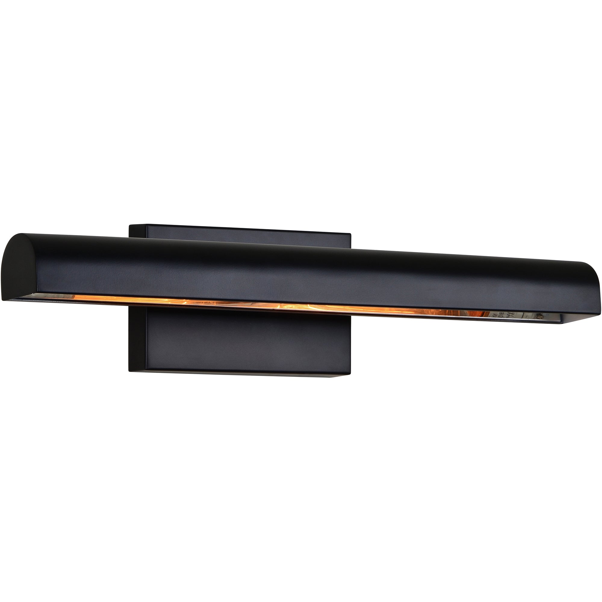 Inverness 4.5" Length Wall Sconce, Matte Black - Angle Image - WS106