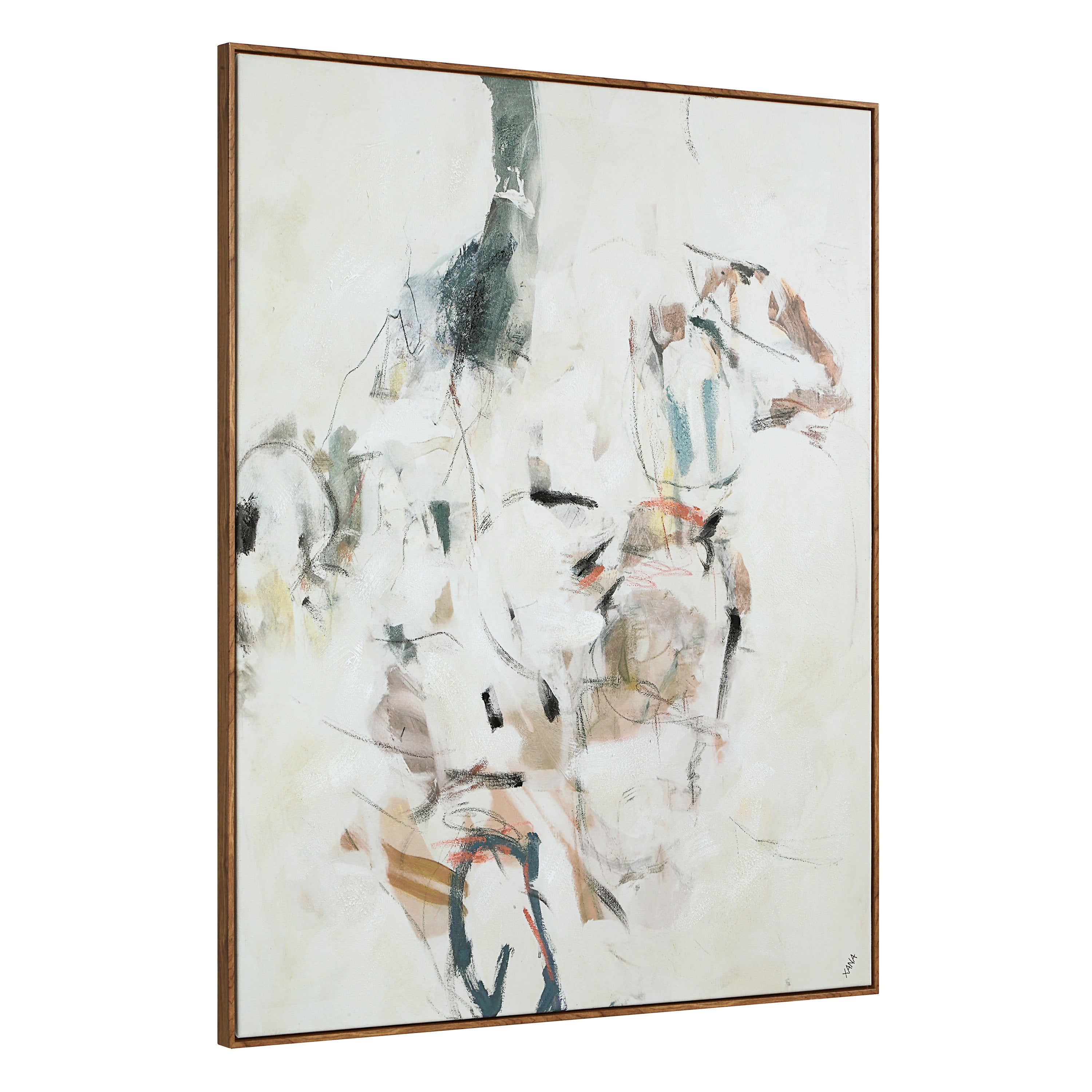 Kona 50" H x 40" W Canvas Art, Beige - Angle Image - OL2213
