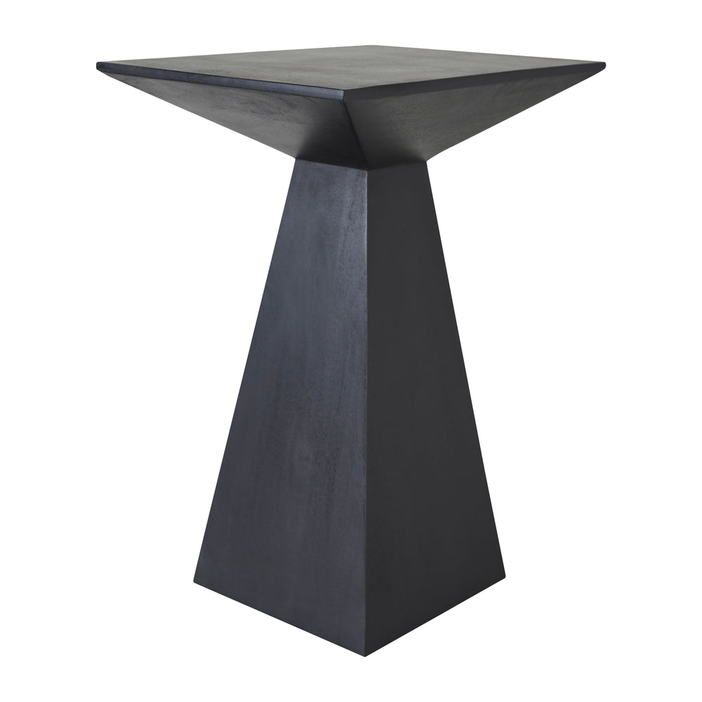 Moulin Indoor Mango Wood Side Table, Black - Angle Image - TA483