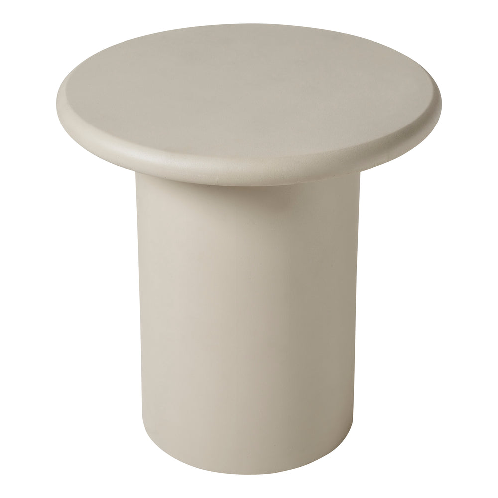 Riya 20" Height Table, Beige - Angle Image - TA529