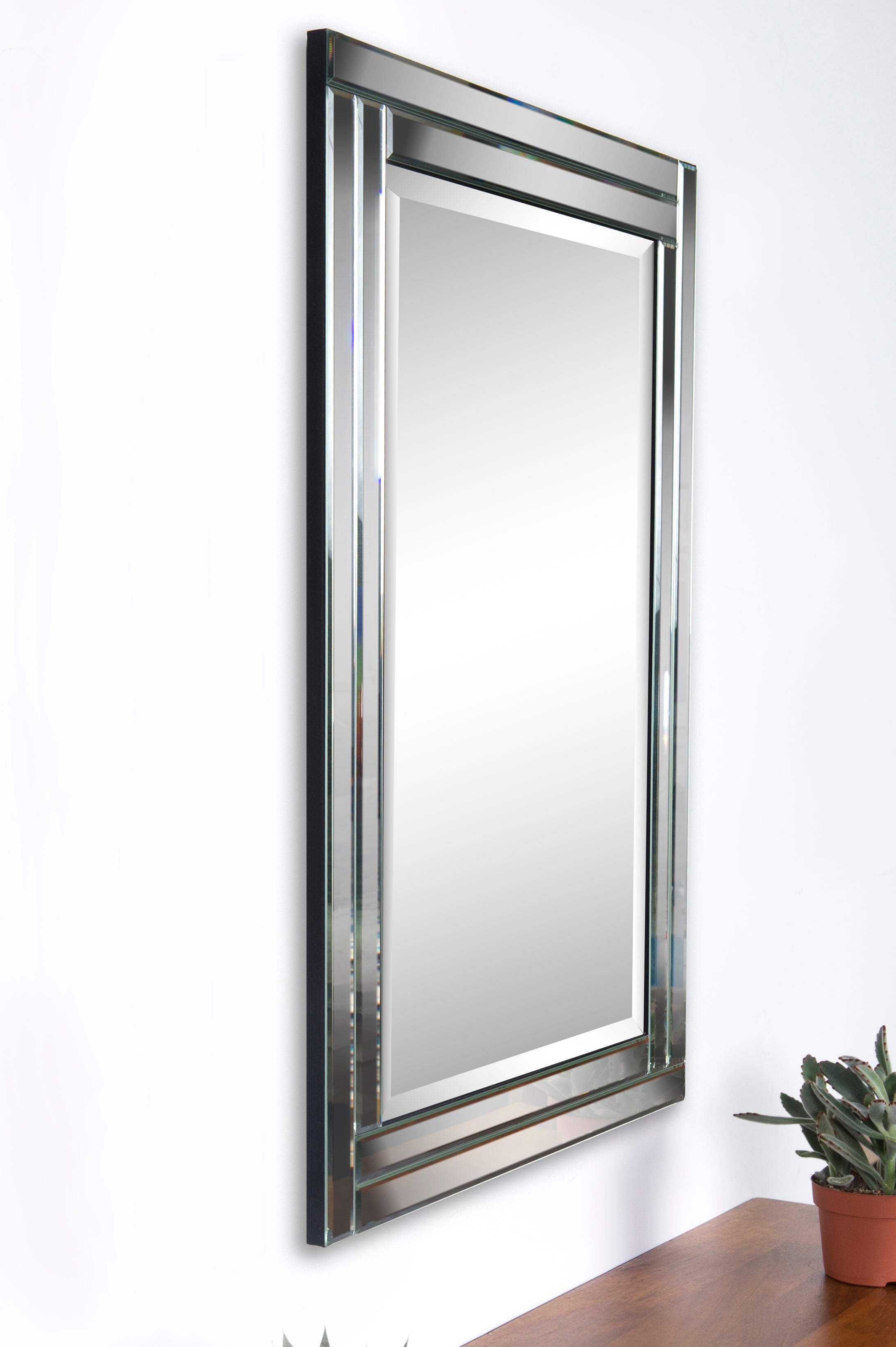 Ava 35" Tall Rectangle Wall Mirror - Lifestyle Image - MT1285