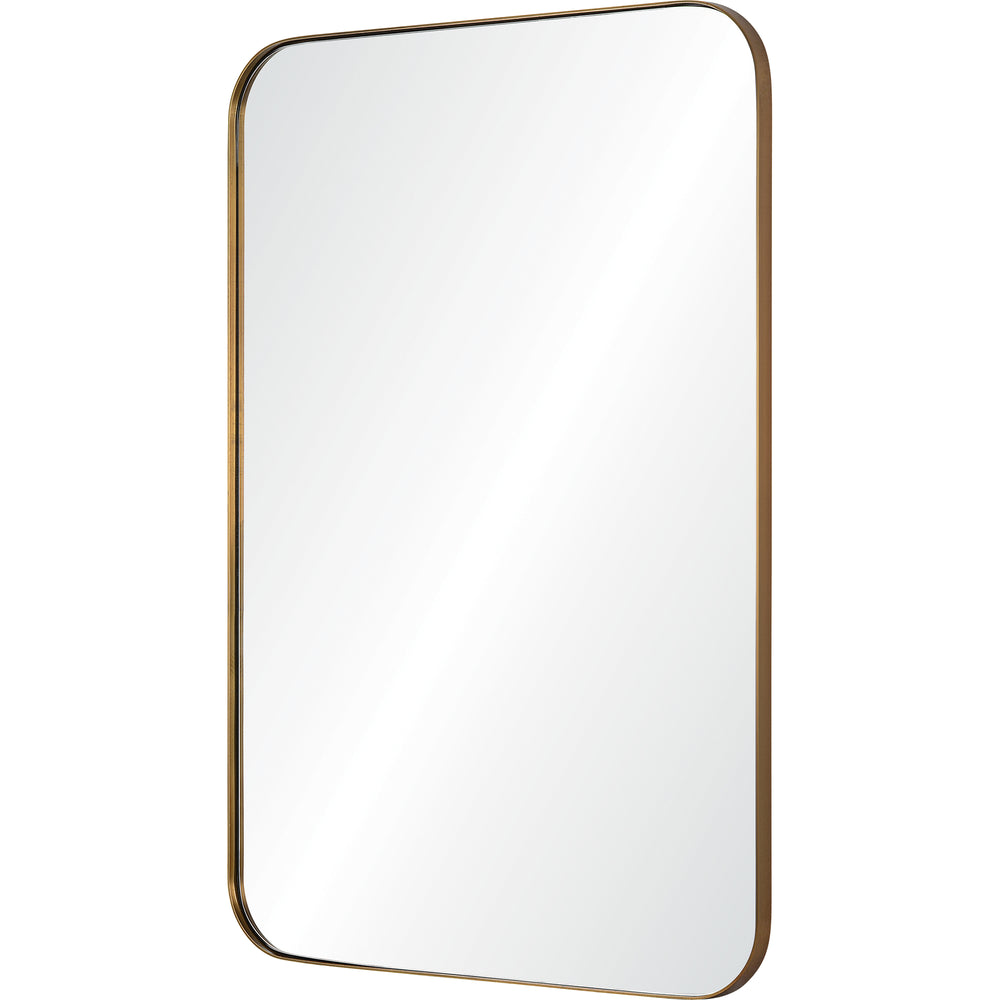 Edwin 36" Tall Rectangle Wall Mirror, Yellow - Angle Image - MT2416