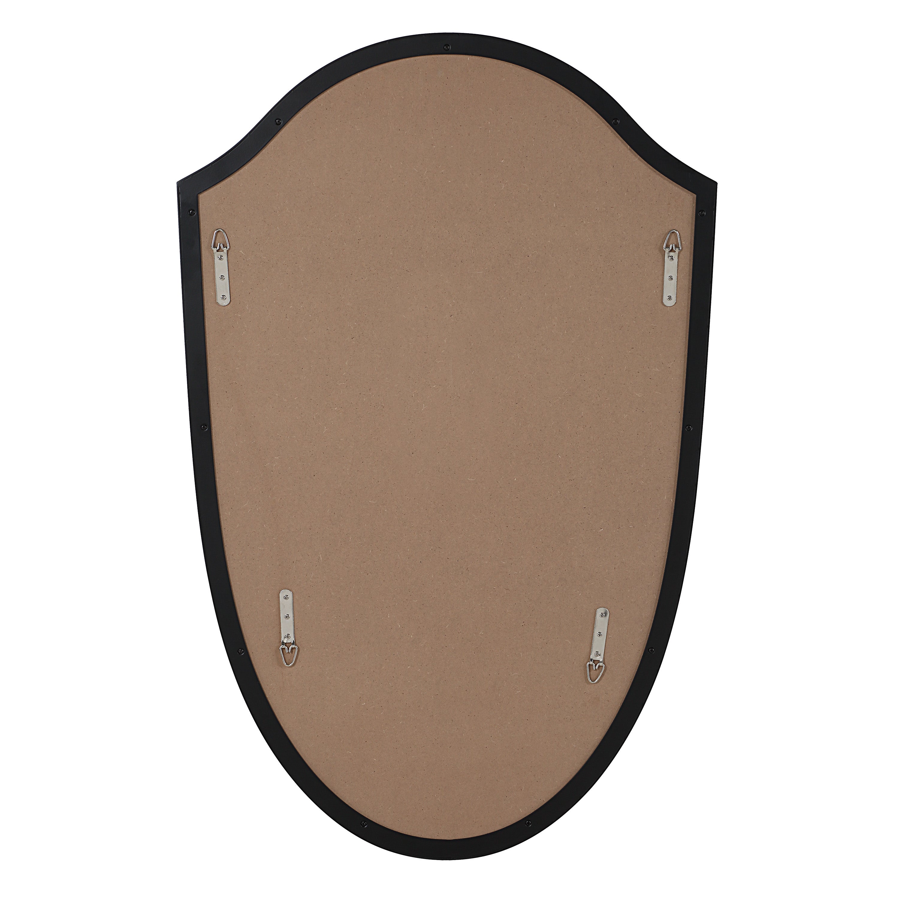 Ryker 40" H x 26" W Wall Mirror, Black - Backing Image - MT2748