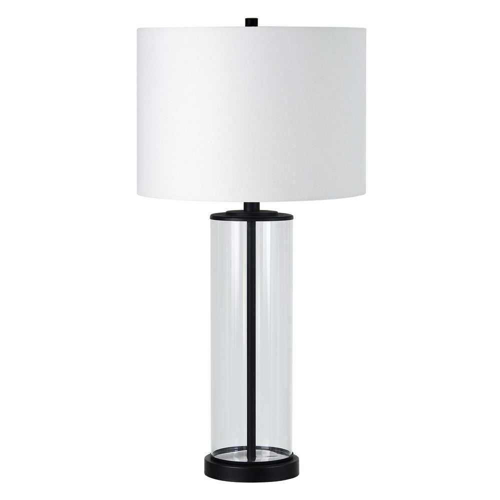 Desdemona 28" Length Table Lamp- Set of two, Clear and Matte black - Additional Image 2 - LPT1235-SET2