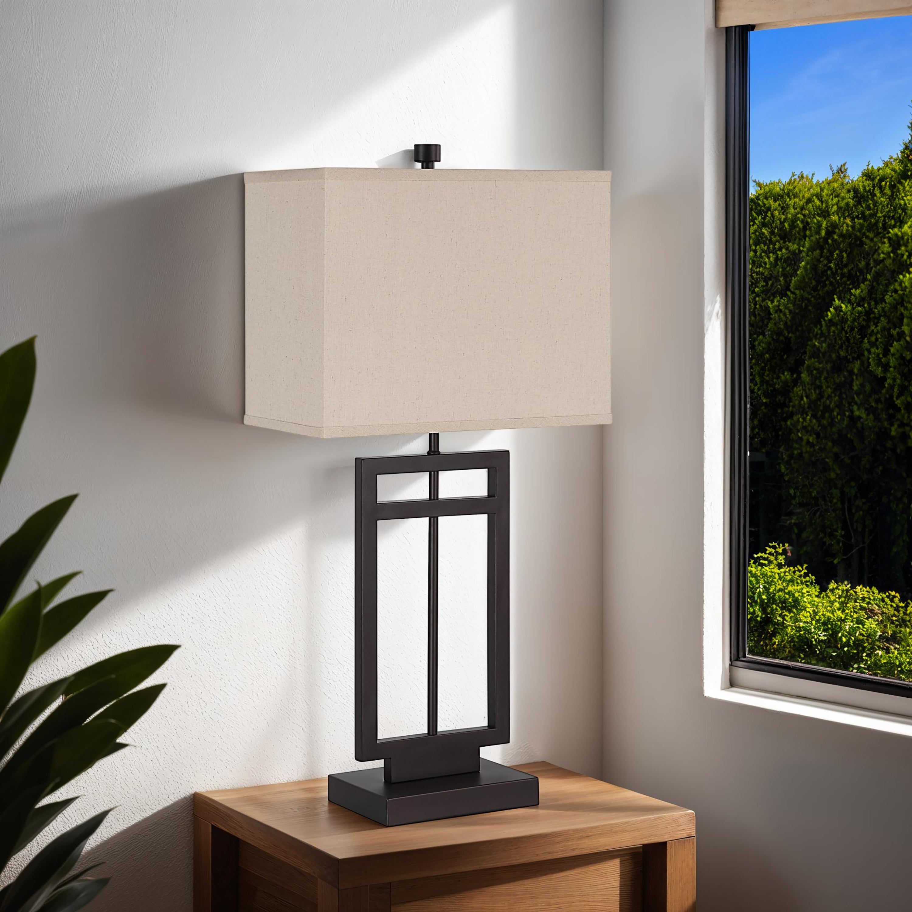 Sendai 30.5" Height Table Lamp, Brown - Lifestyle Image - LPT1353