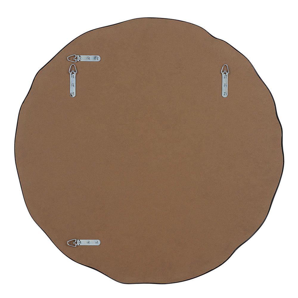 Cerro 30" H x 30" W Wall Mirror, Silver - Backing Image - MT2735