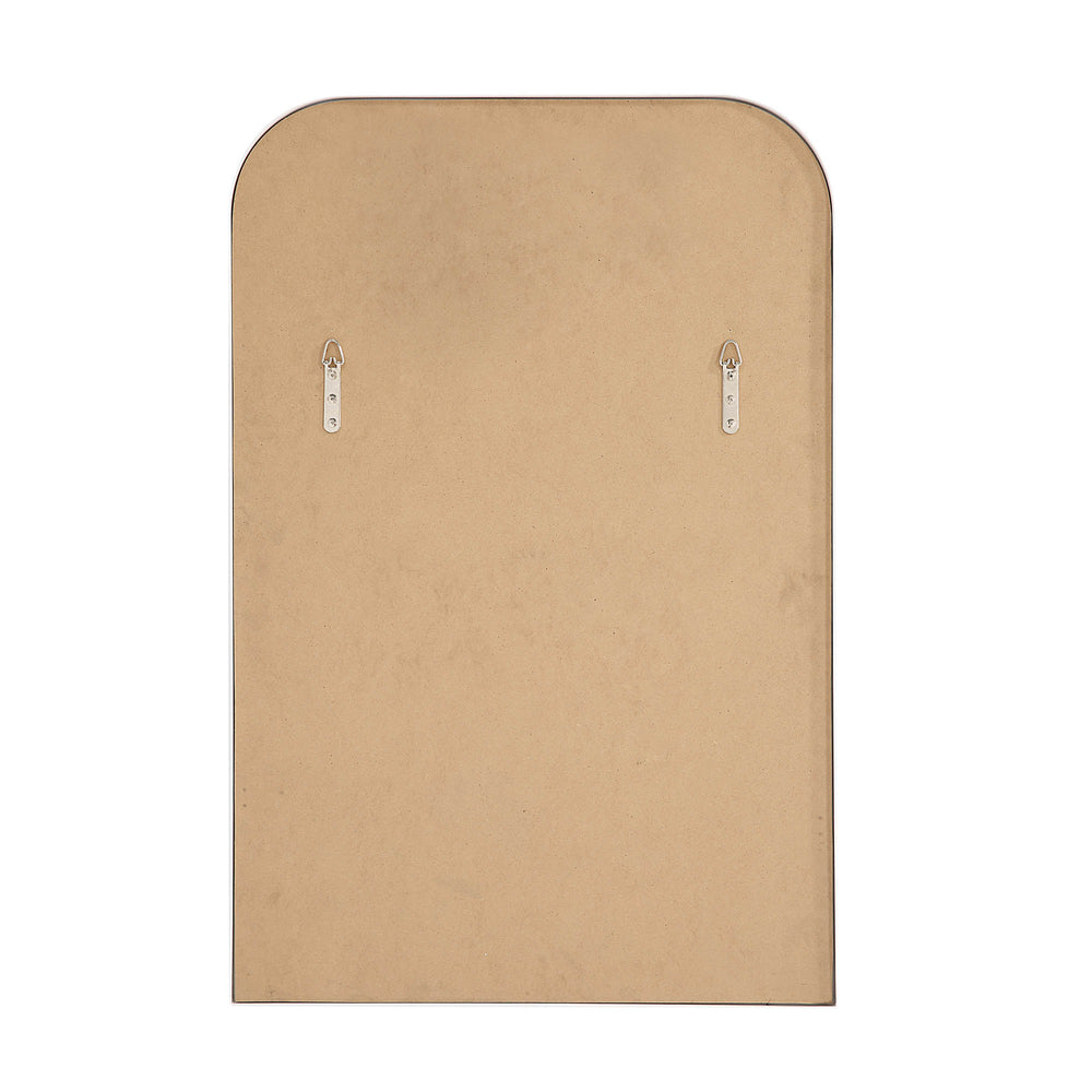 Colima 36" Tall Arch Wall Mirror, White - Backing Image - MT2554