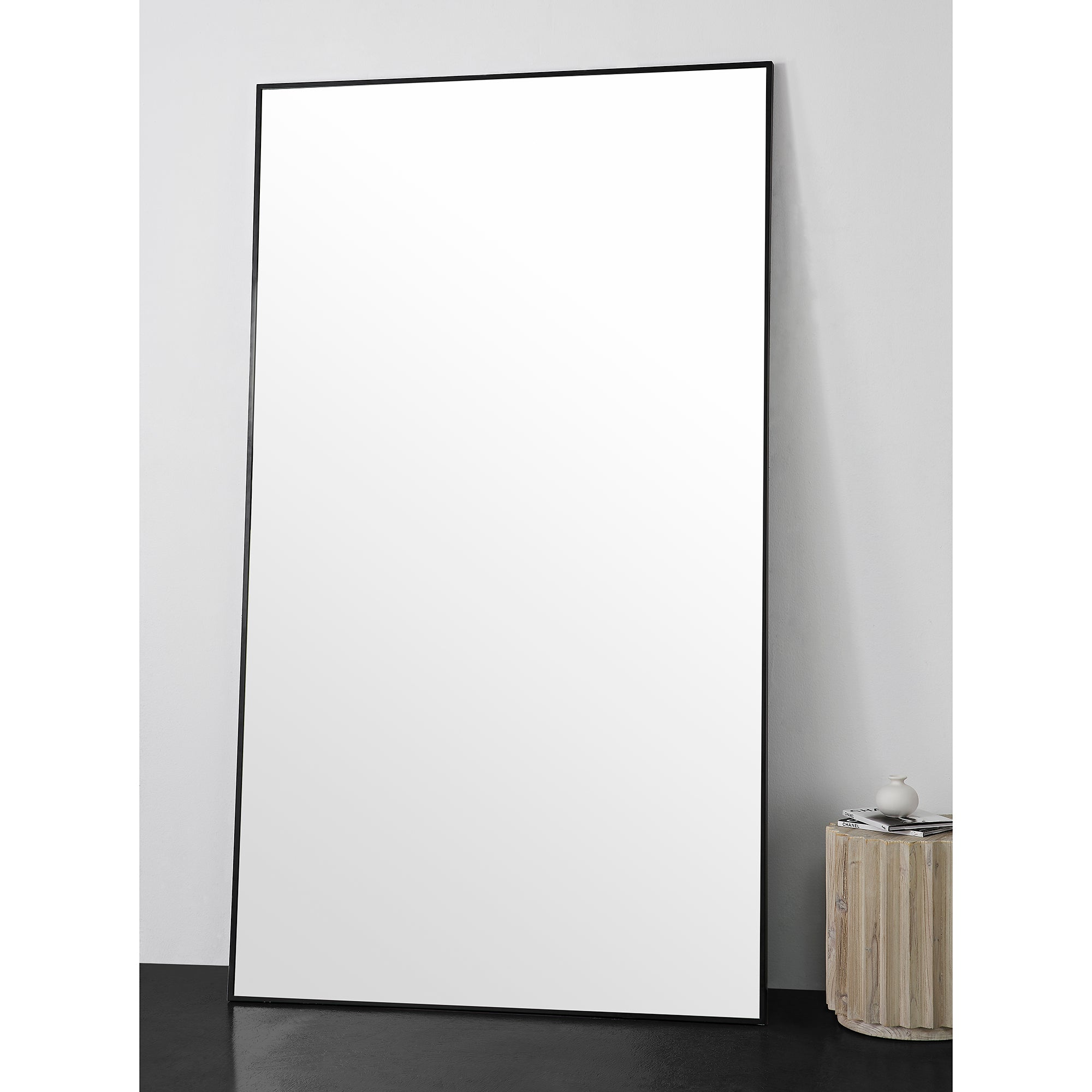 Keene 83" Tall Rectangle Full Length Mirror, Black - Lifestyle Image - MT2499