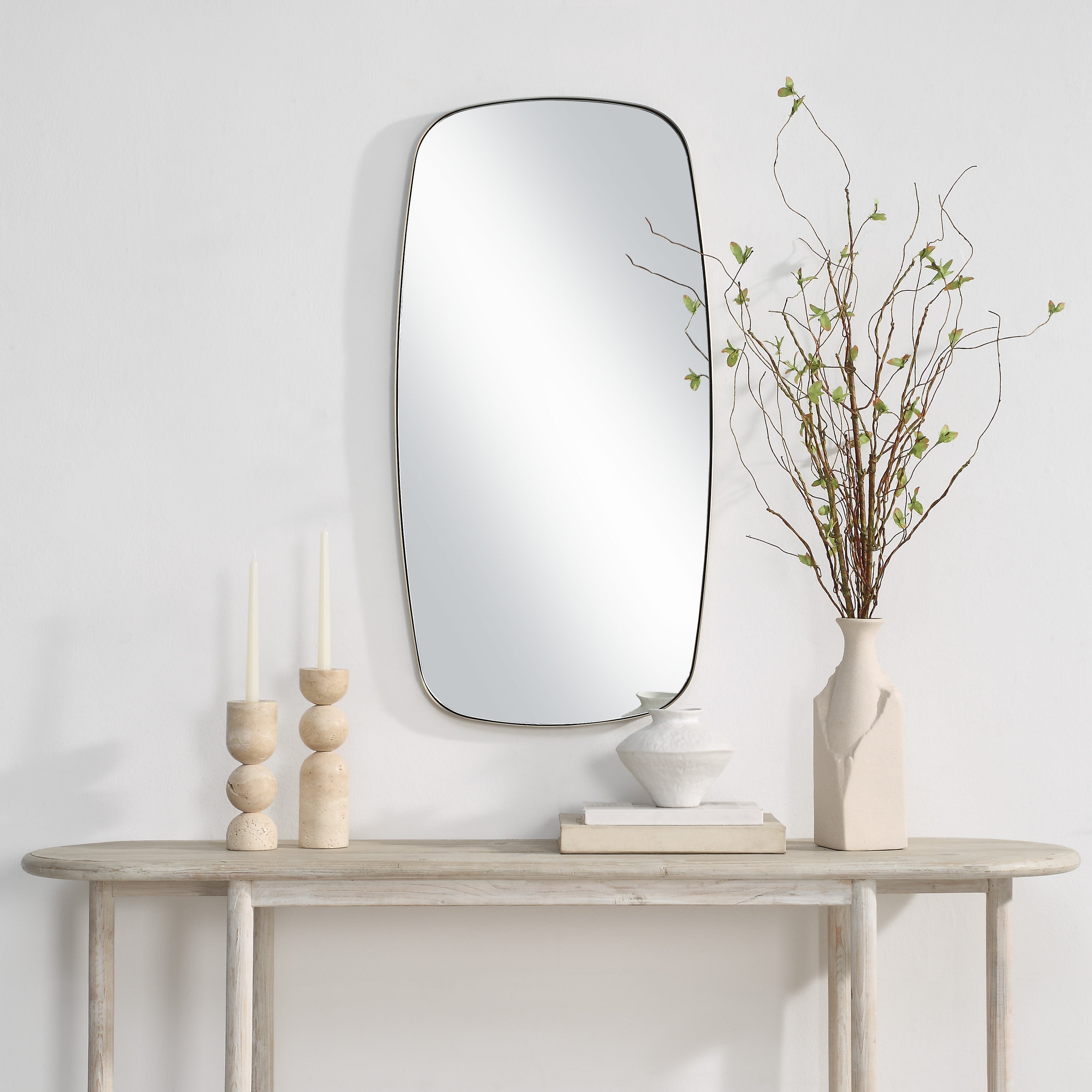 Jacossa 40" H x 20" W Wall Mirror, Yellow - Lifestyle Image - MT2712