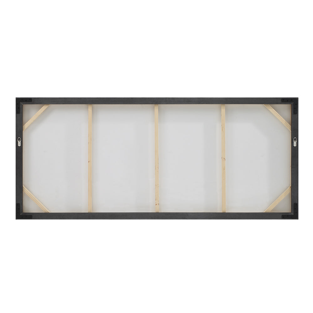 Campania 70" Wide Canvas Art, White, Grey, Beige - Backing Image - OL2175