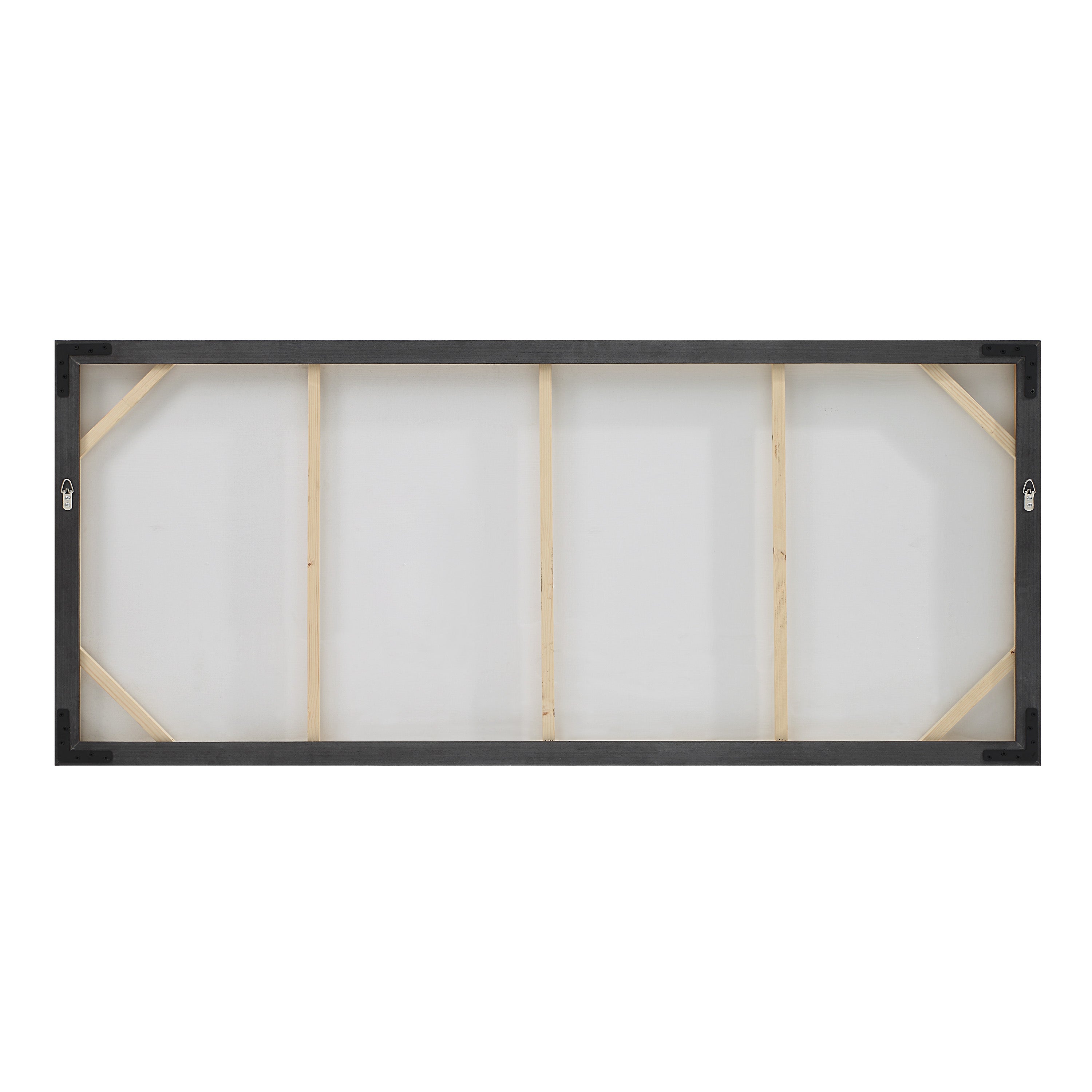 Campania 70" Wide Canvas Art, White, Grey, Beige - Backing Image - OL2175