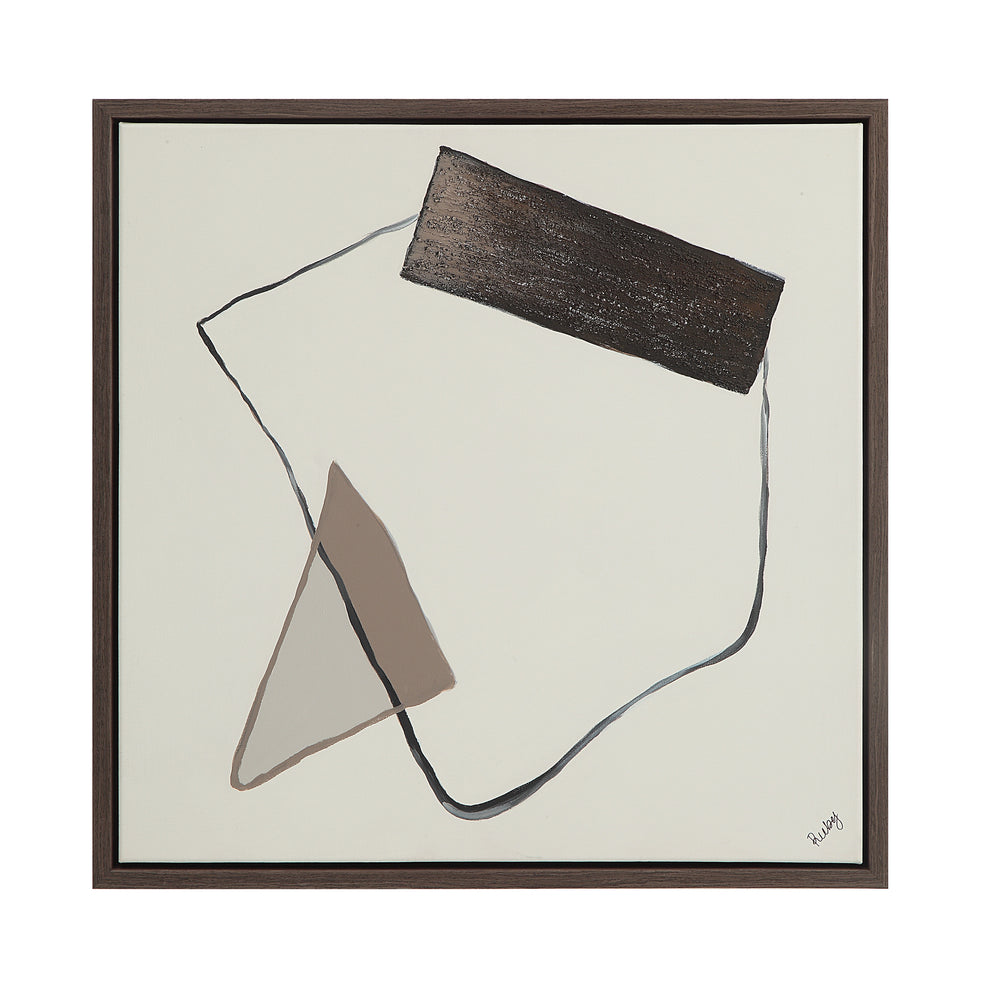 Lacadie 30.1" Wide Canvas Art with Wood Frame, Dark Brown - Additional Image 5 - OL2142