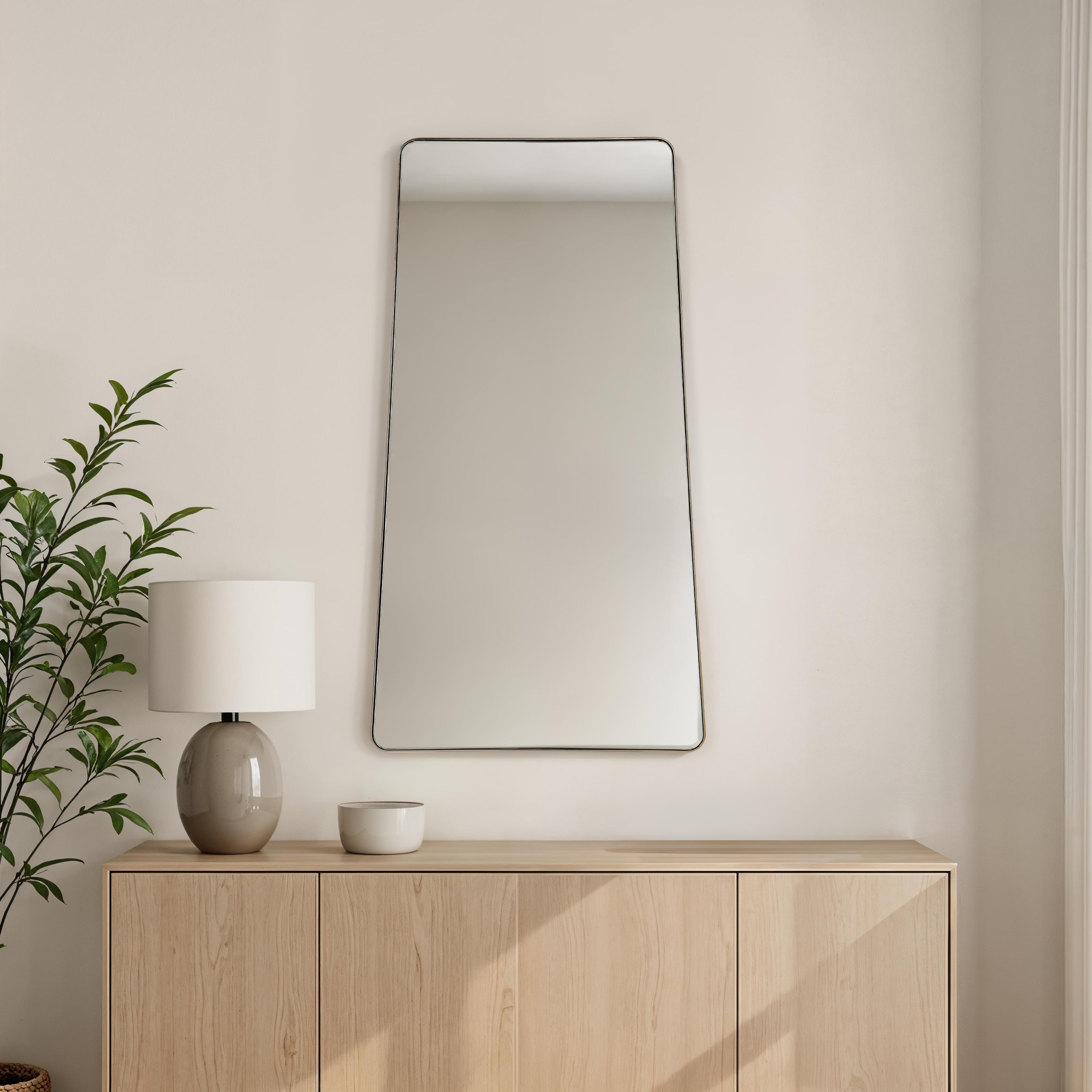 Miley 40" H x 22" W Wall Mirror, Yellow - Lifestyle Image - MT2729