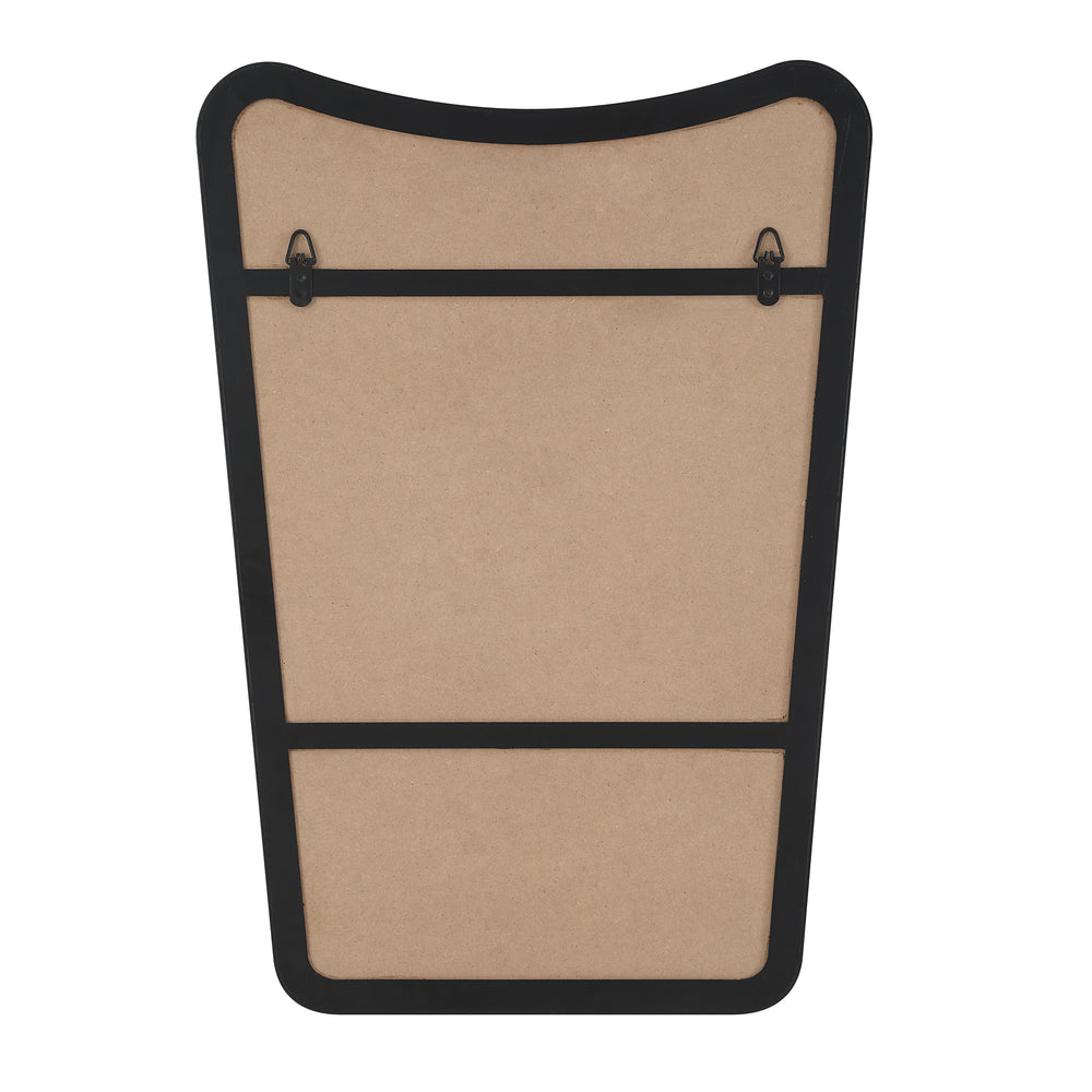 Kateri 28" Tall Irregular Wall Mirror, Black - Backing Image - MT2676
