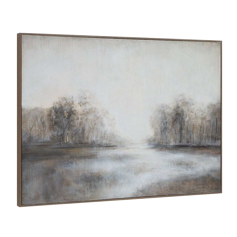 Country 60" Wide Canvas Art, White, Grey, Beige - Angle Image - OL2176