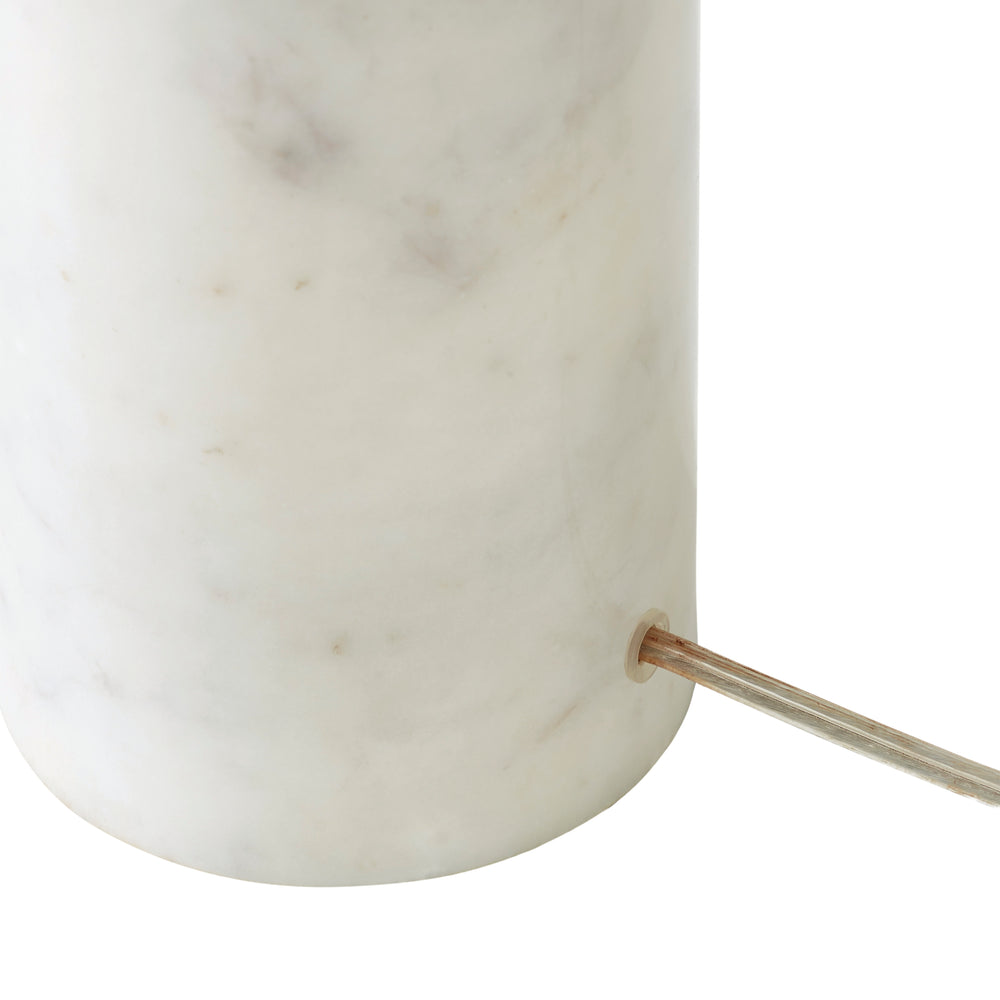 Lozica 62.5" Tall Antique Brushed Brass Floor Lamp with Drum Linen Shade - Additional Image 3 - LPF3144