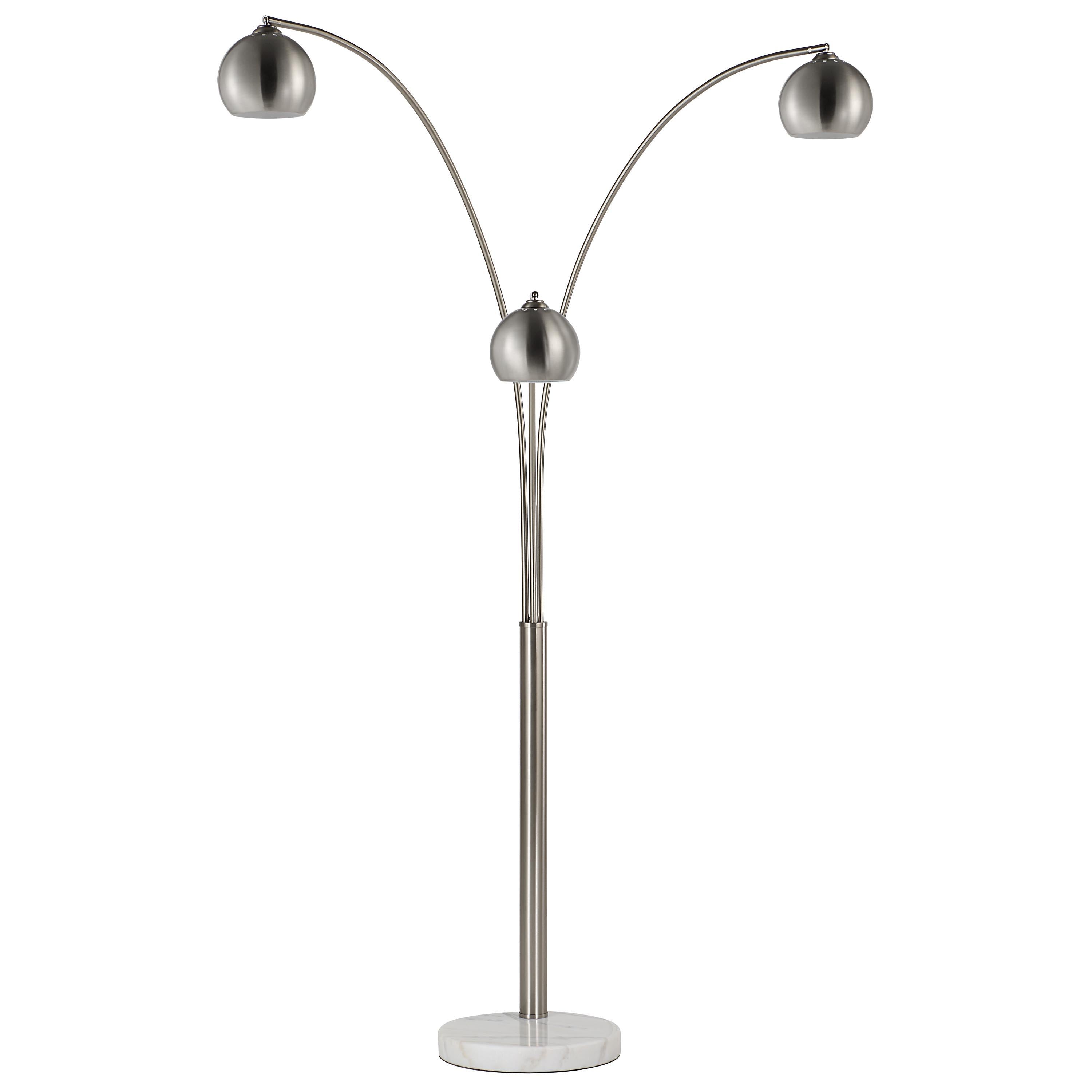 Aguillard 87.5" Height Floor Lamp, Grey - Additional Image 2 - LPF3161
