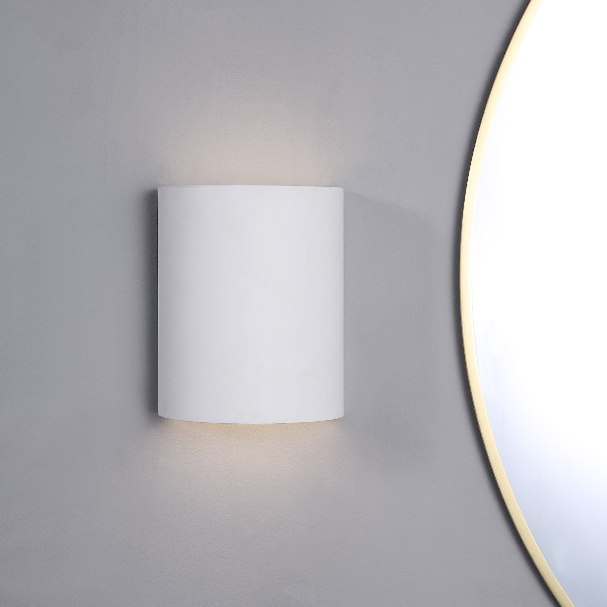 Ladees 7.08" Length Wall Sconce, White - Lifestyle Image - WS110