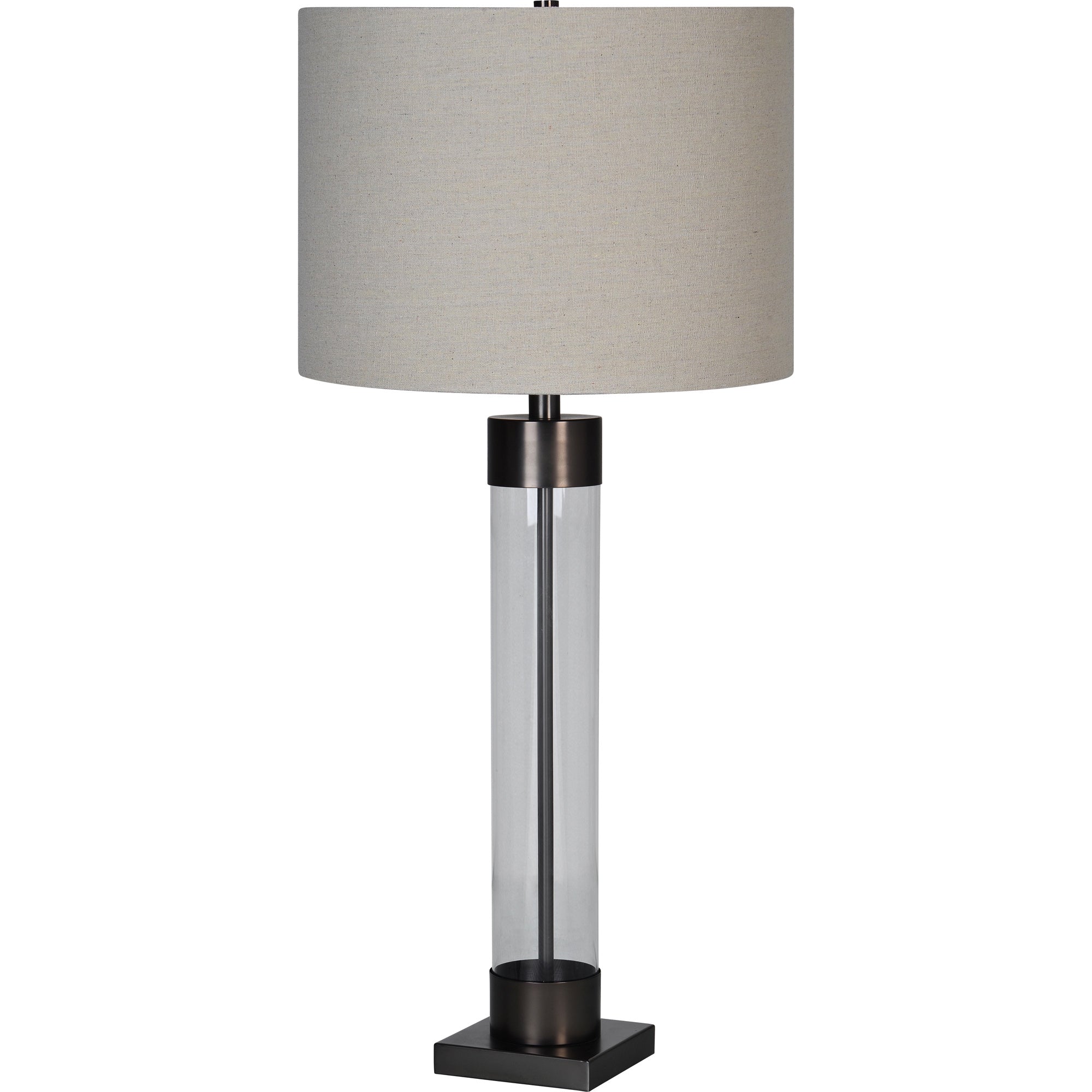 Meredith 33.25" Length Table Lamp, Clear - Angle Image - LPT1168