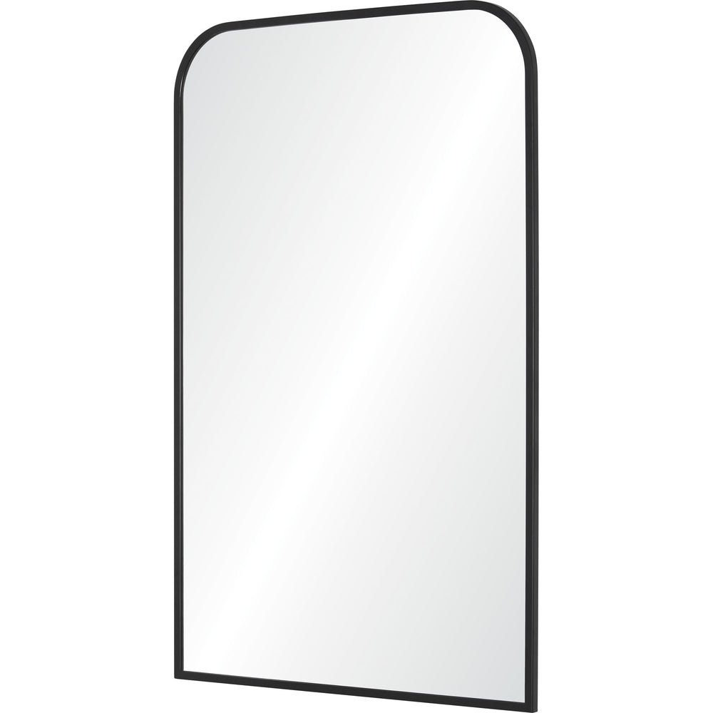 Jackline 36" Tall Rectangle Wall Mirror, Black - Angle Image - MT2511