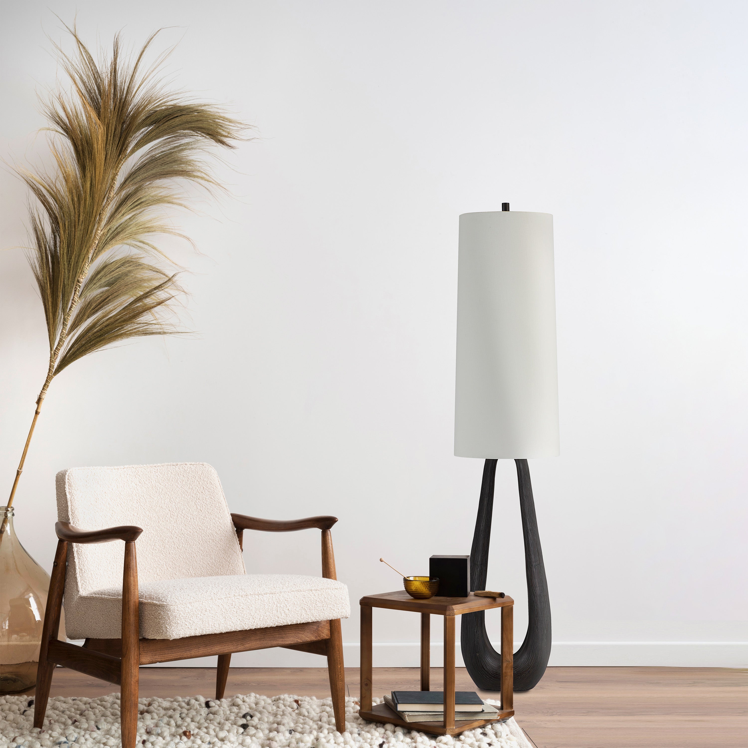 Cornelia 62.5" Height Floor Lamp, Brown - Lifestyle Image - LPF3181