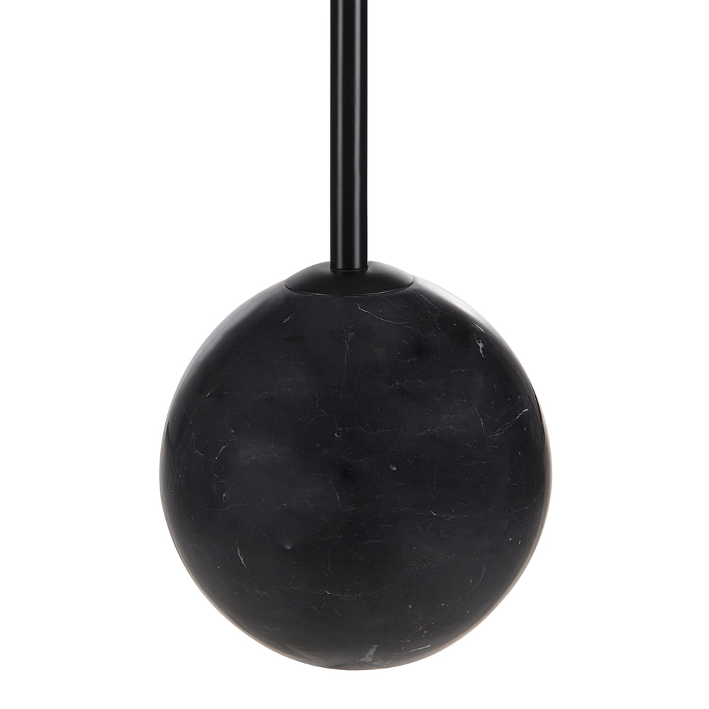 Bangor 27" Tall Matte Black Iron Table Lamp with Tapered Linen Shade (Set of 2) - Detail Image - LPT1266-SET2