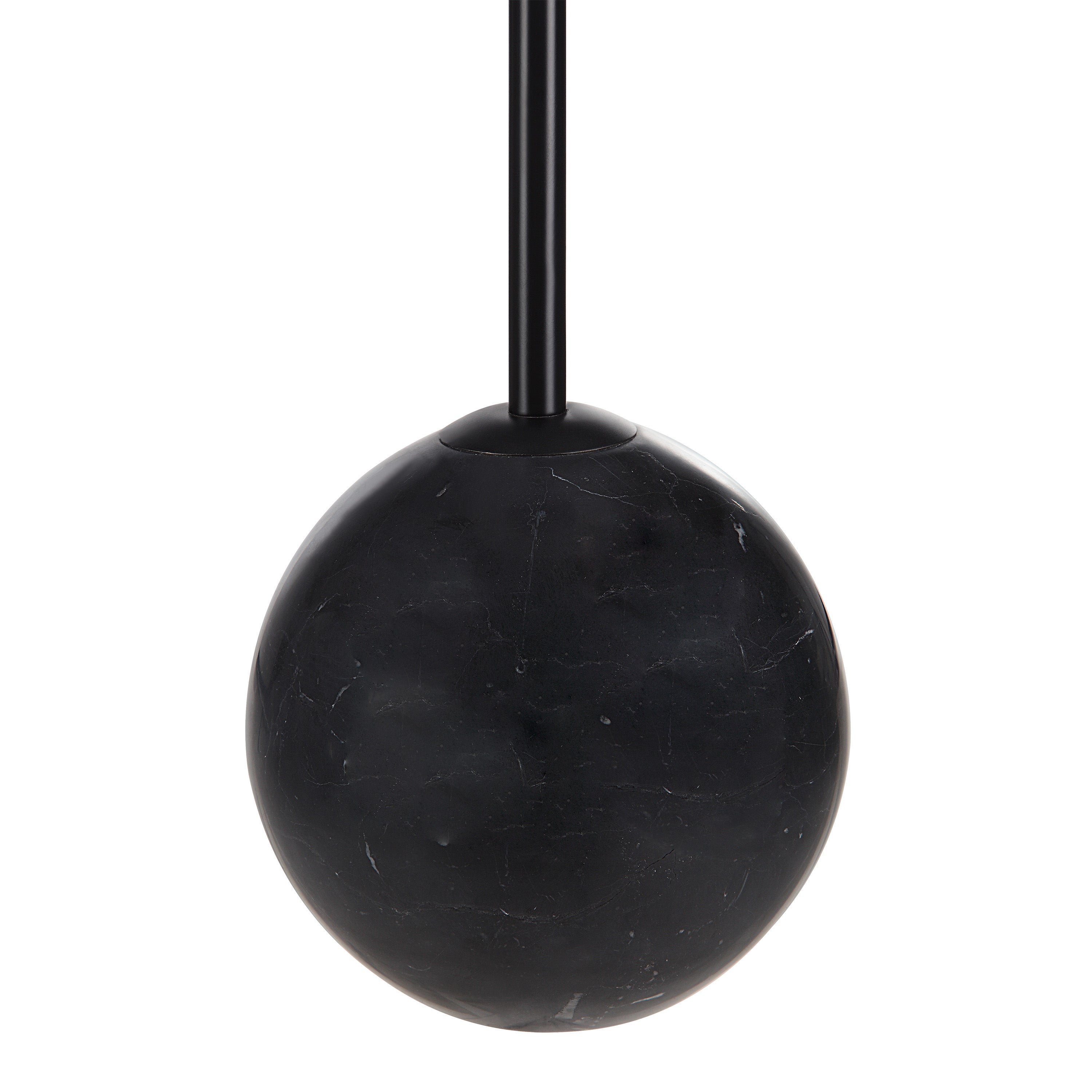 Bangor 27" Tall Matte Black Iron Table Lamp with Tapered Linen Shade (Set of 2) - Detail Image - LPT1266-SET2