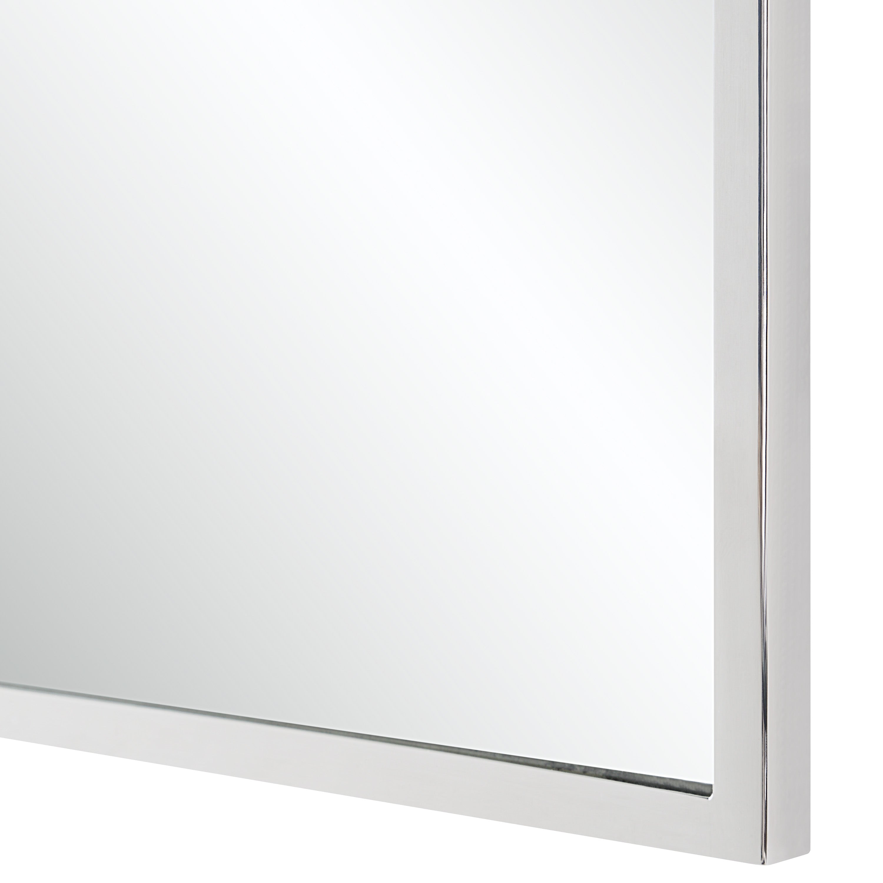 Plaka 36" H x 24" W Wall Mirror, Grey - Detail Image - MT2693