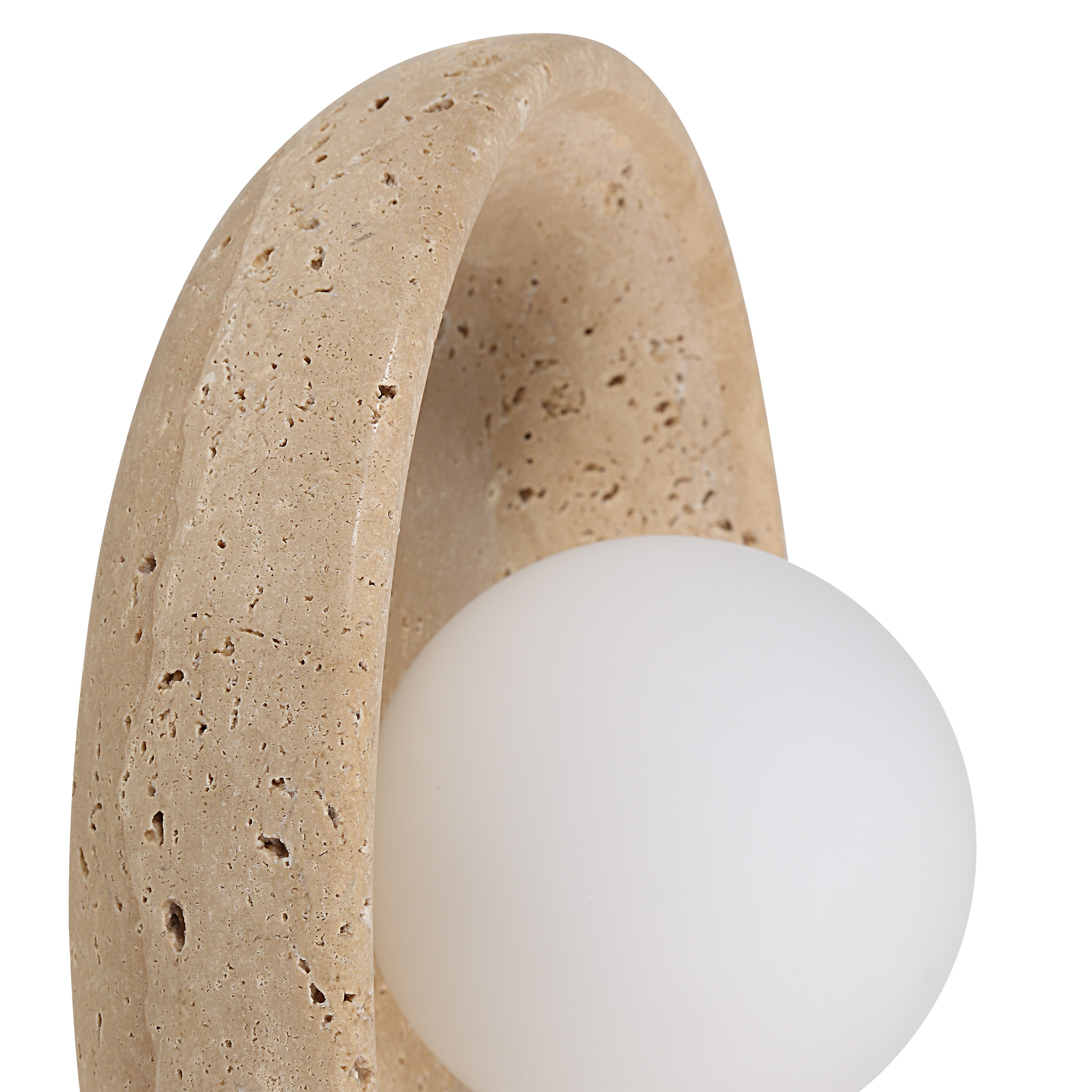 Myrtos 4.92" Height Wall Sconce, Beige - Detail Image - WS155