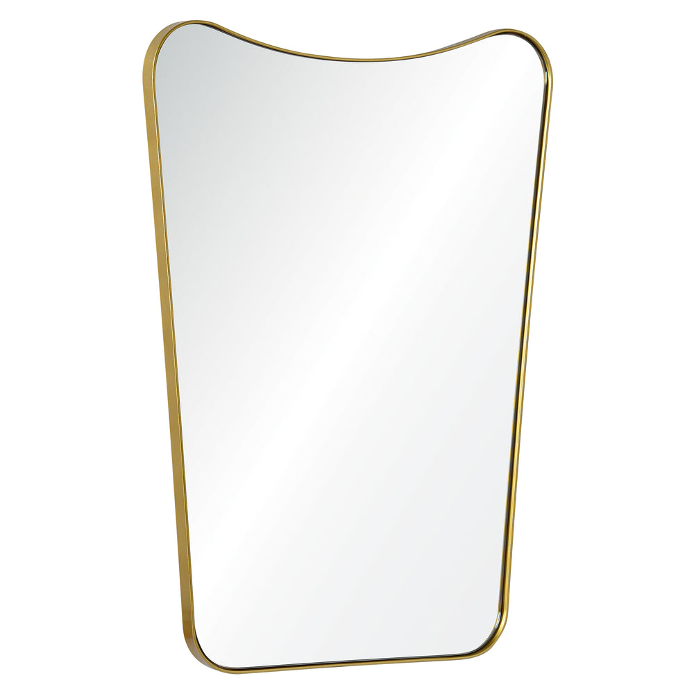 Tufa 28" Tall Rectangle Wall Mirror, Yellow - Angle Image - MT1697