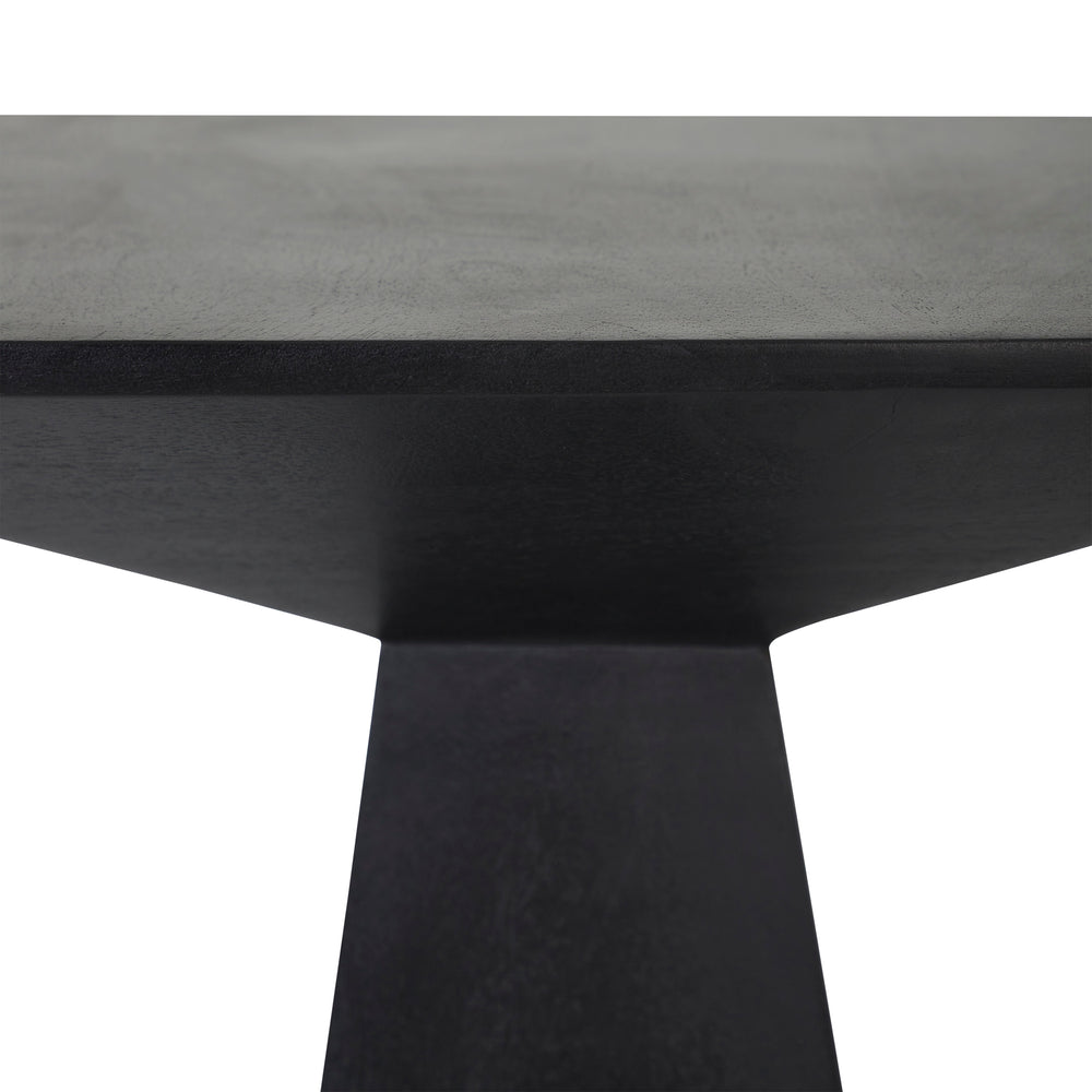 Moulin Indoor Mango Wood Side Table, Black - Additional Image 2 - TA483