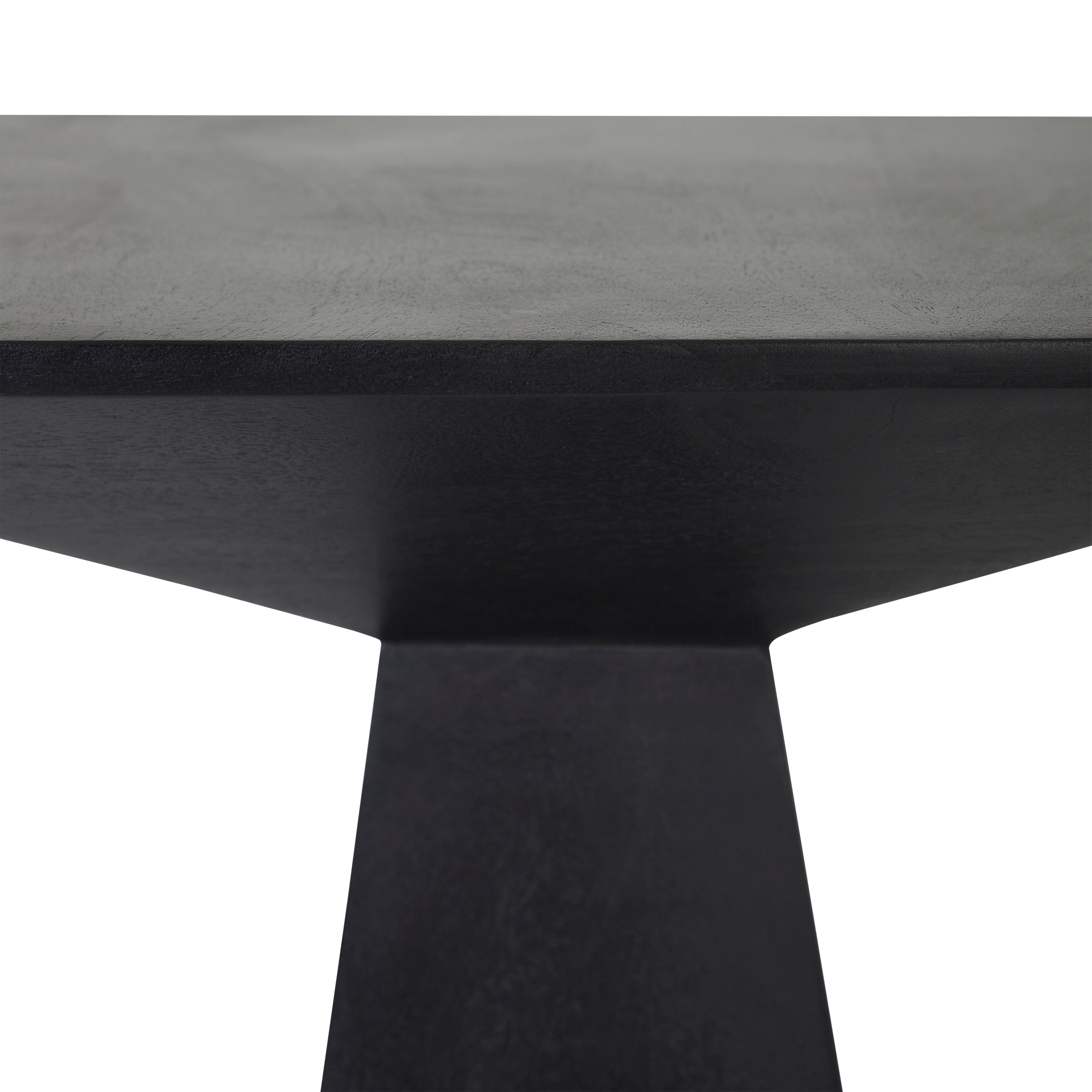 Moulin Indoor Mango Wood Side Table, Black - Additional Image 2 - TA483