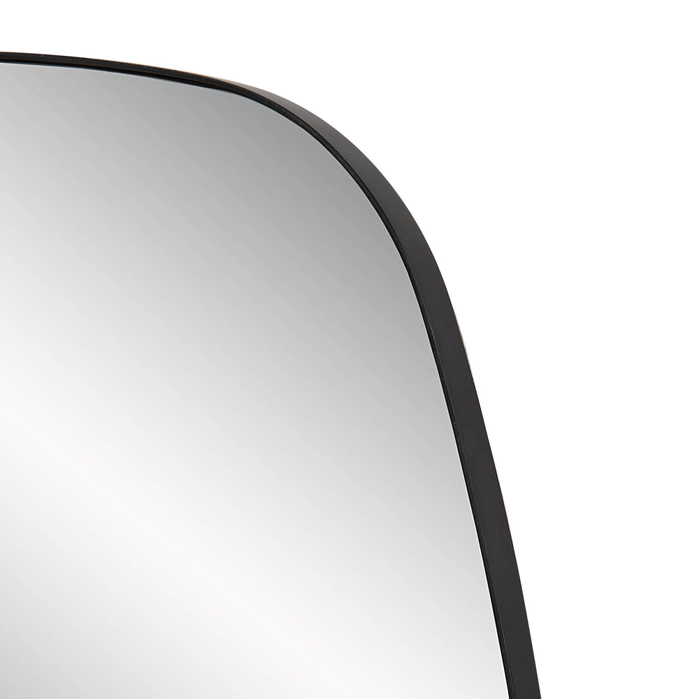 Sparti 36" Tall Square Wall Mirror, Black - Detail Image - MT2534