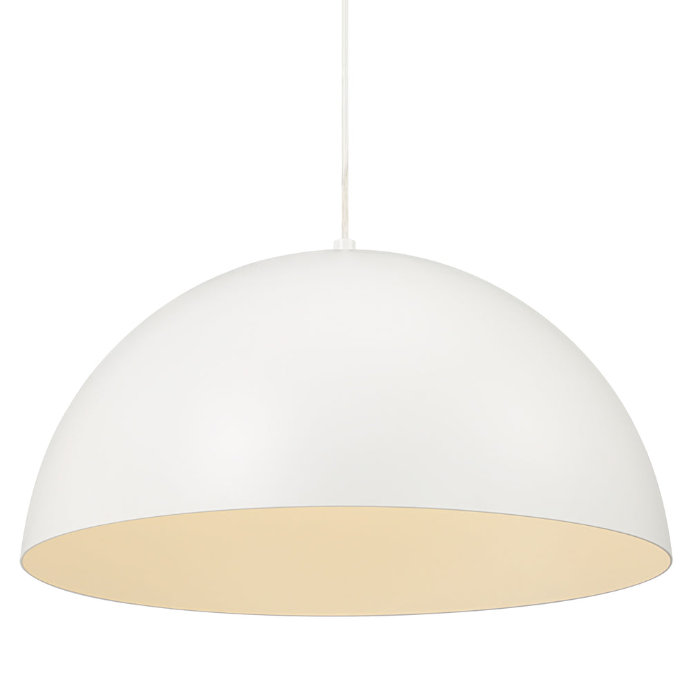 Ozona 27.5" Wide 1-Light Chandelier, Matte Off-White - Angle Image - LPC4480
