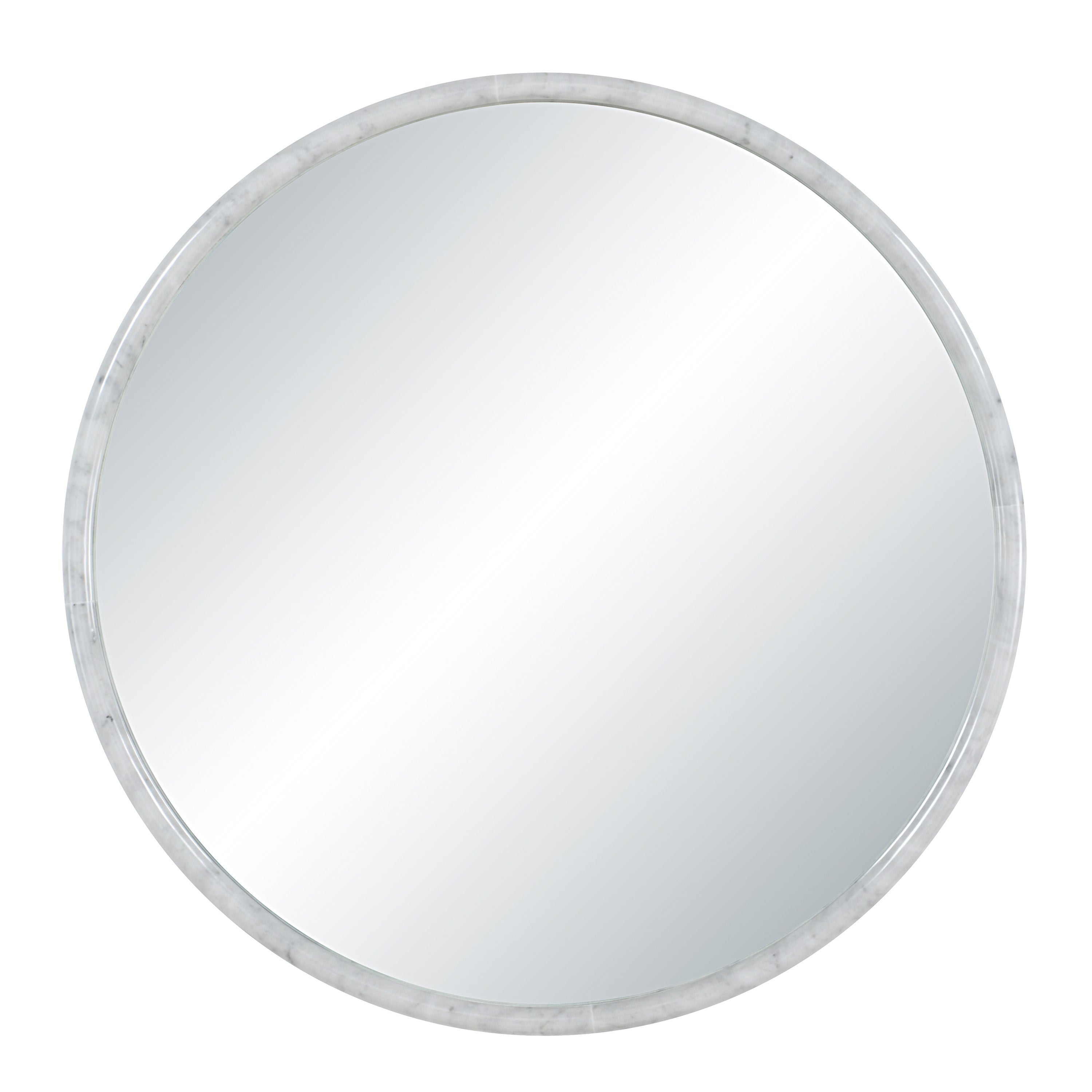 Cento 36" H x 36" W Wall Mirror, White - Main Image - MT2759