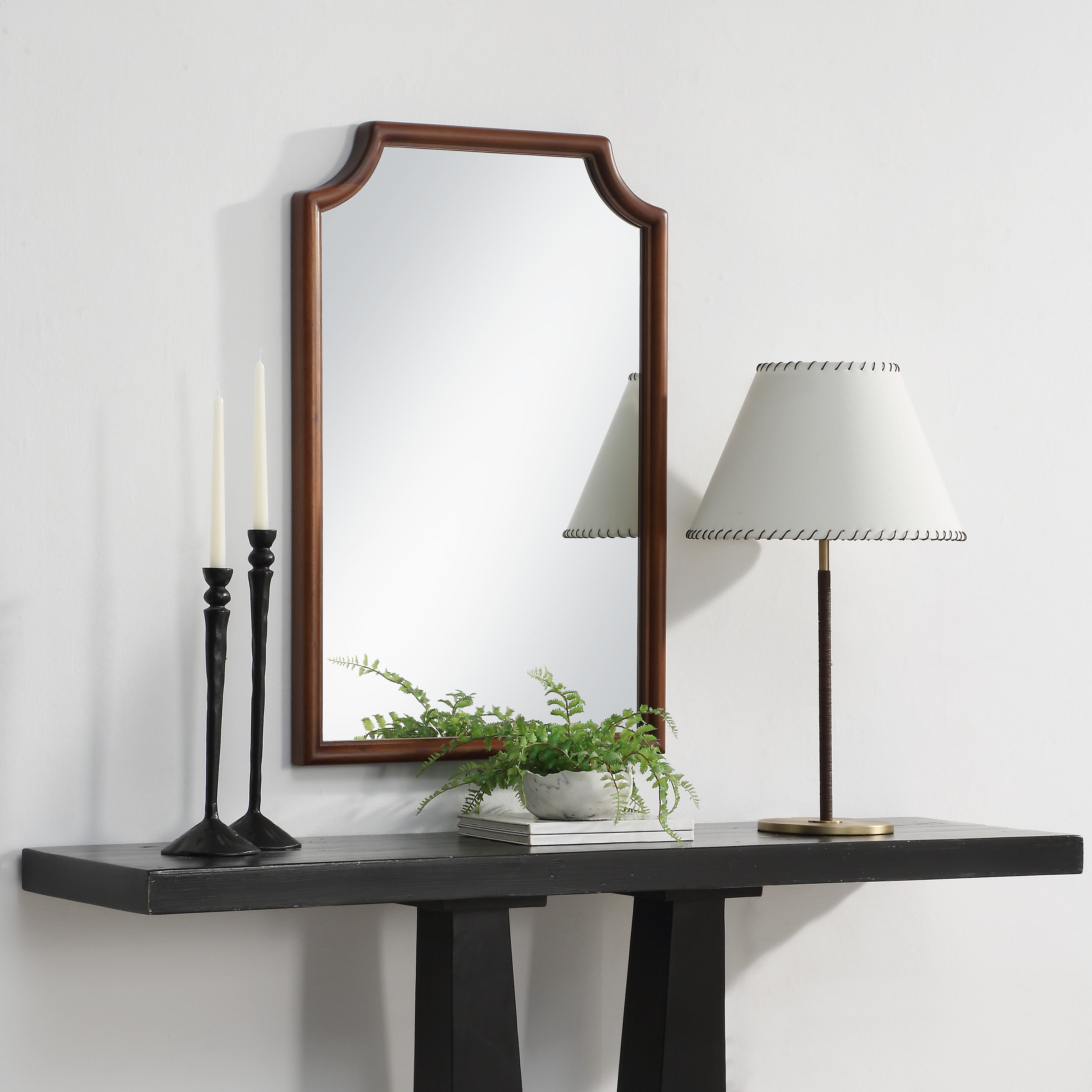 Sintra 36" H x 24" W Wall Mirror, Brown - Lifestyle Image - MT2709