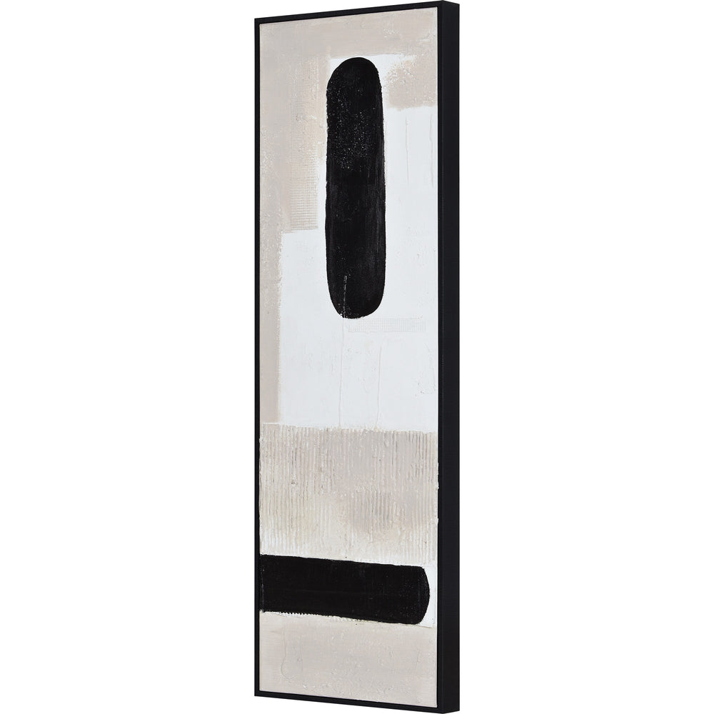 Dragoni 15" Wide Canvas Art, Black - Angle Image - OL2122
