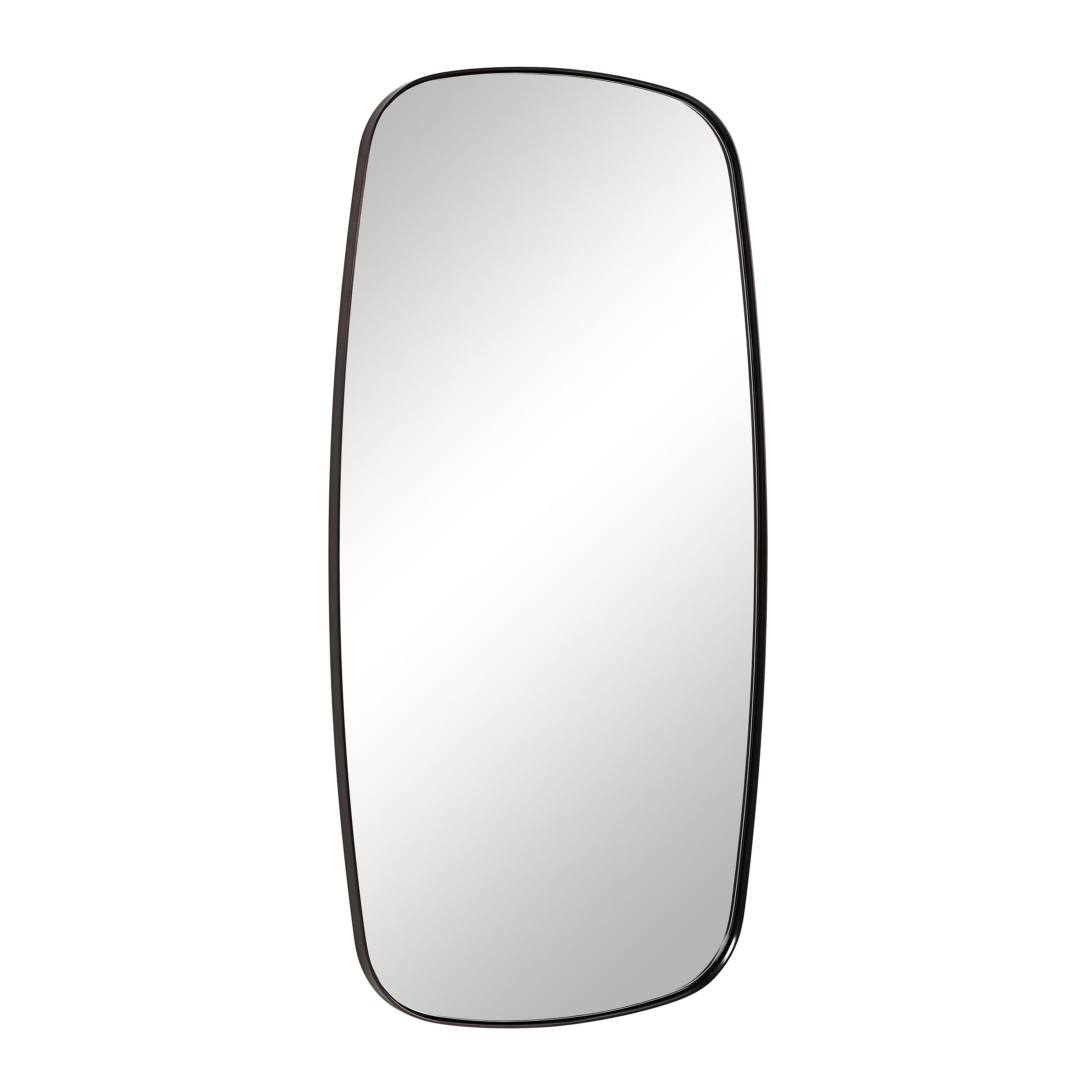 Nicoya 40" H x 20" W Wall Mirror, Brown - Angle Image - MT2713