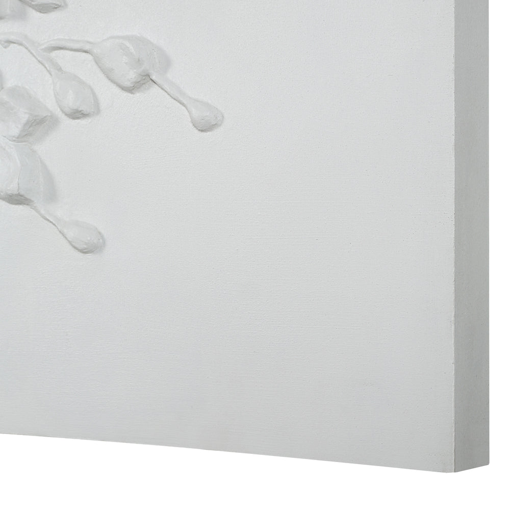 Beaudelaire 20" Wide Wall Decor, Matte White - Additional Image 6 - W6748
