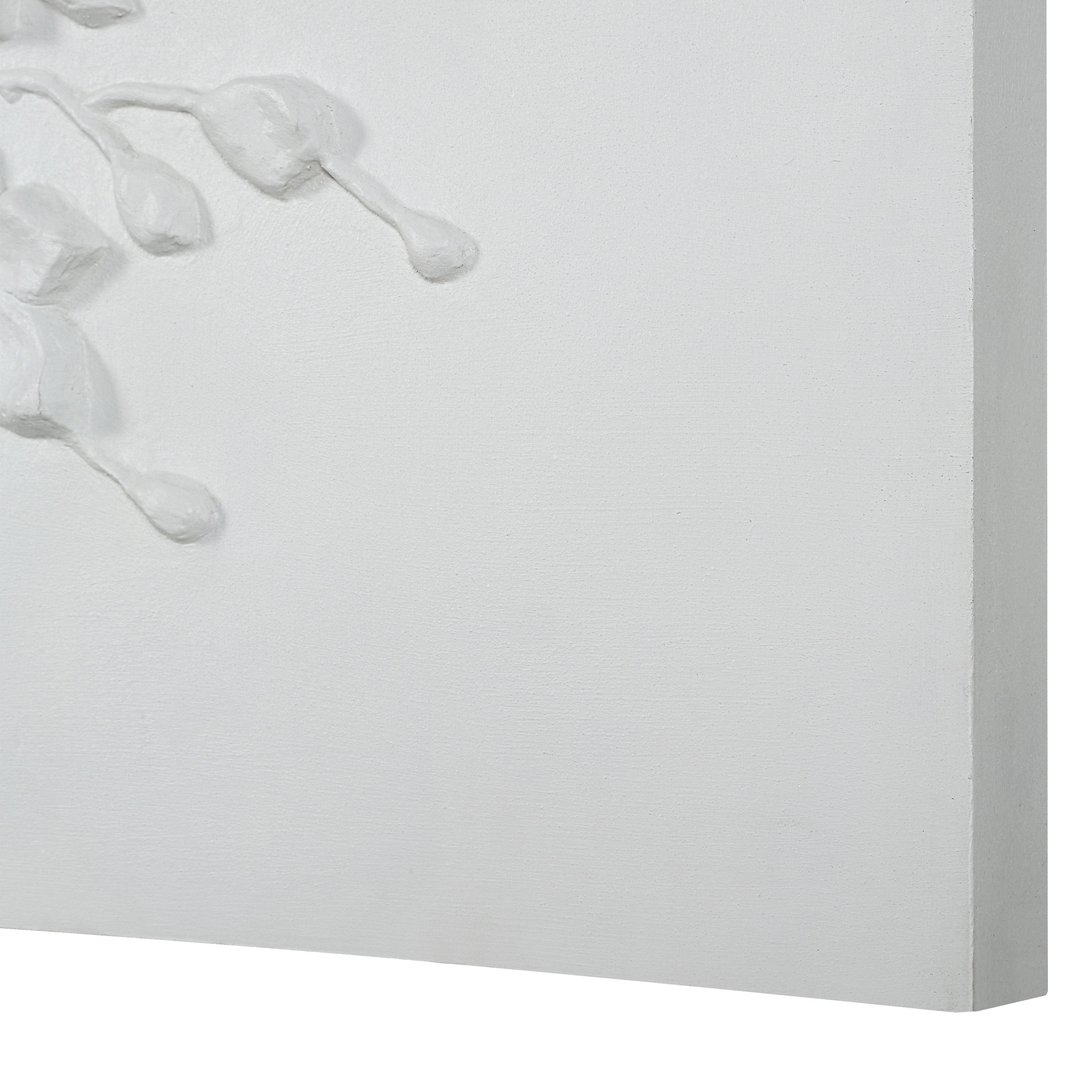 Beaudelaire 20" Wide Wall Decor, Matte White - Additional Image 6 - W6748