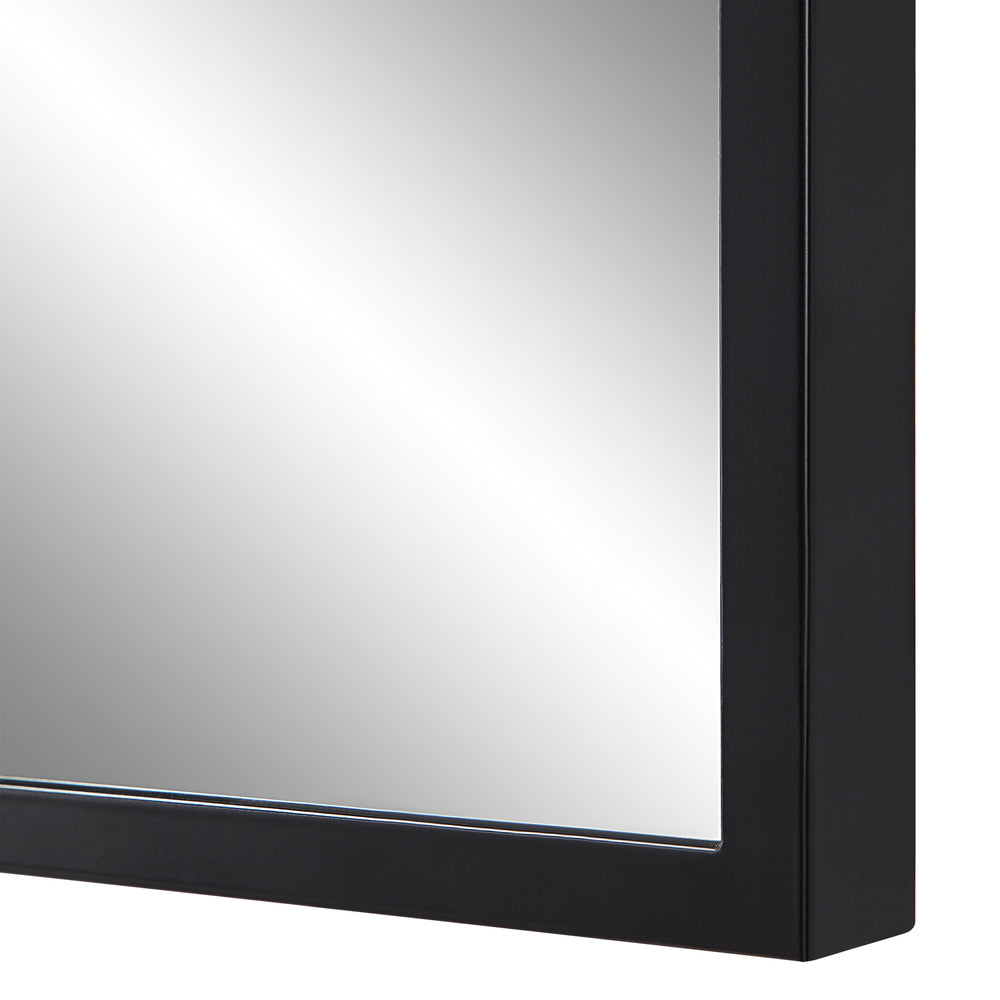 Bandon 40" Tall Arch Wall Mirror, Black - Detail Image - MT2642