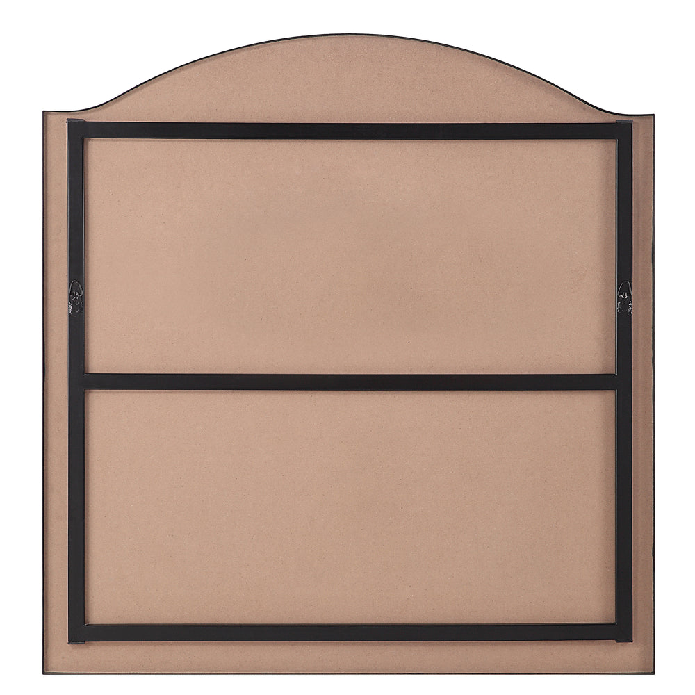 Bandon 40" Tall Arch Wall Mirror, Black - Backing Image - MT2642