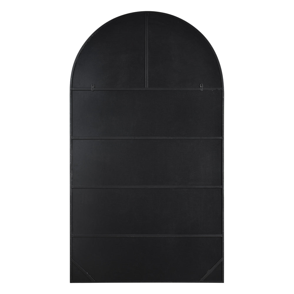 Farida 82" Tall Arch Full Length Mirror, Black - Backing Image - MT2508