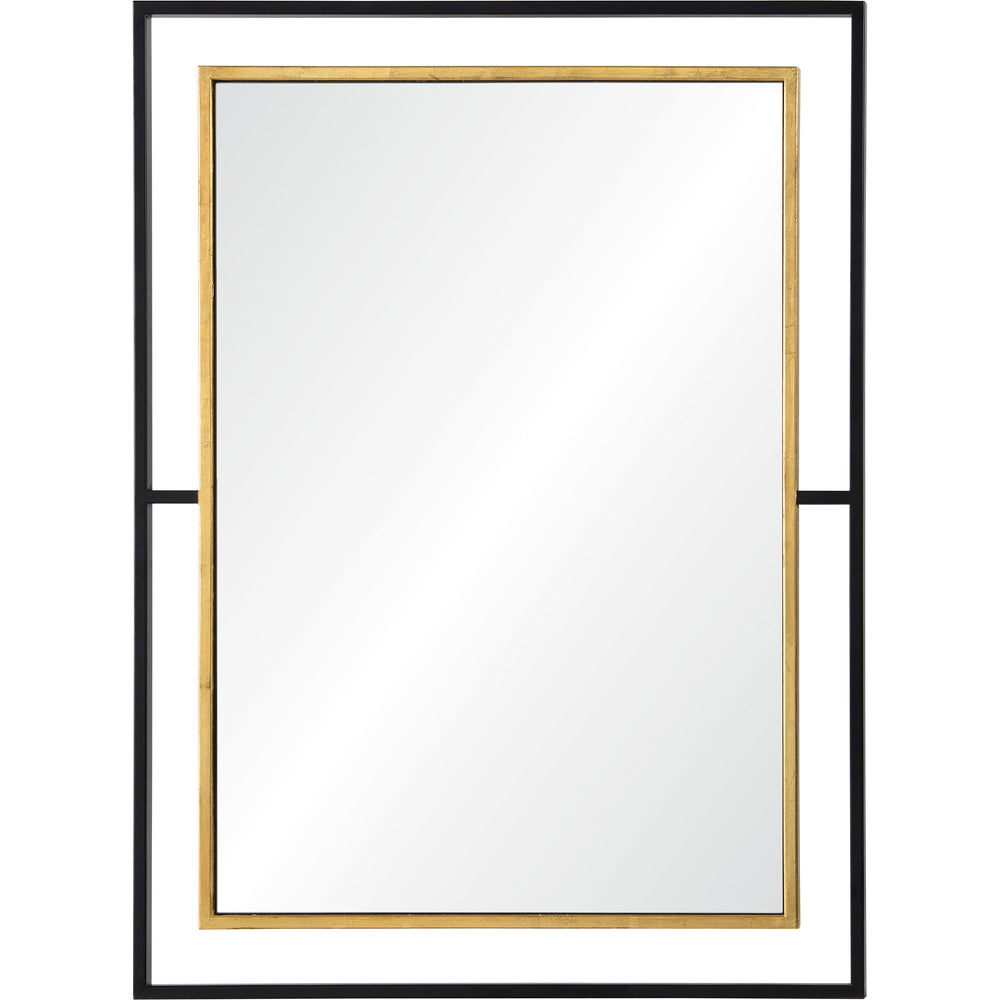 Gray 38" Tall Rectangle Wall Mirror, Yellow - Main Image - MT2244