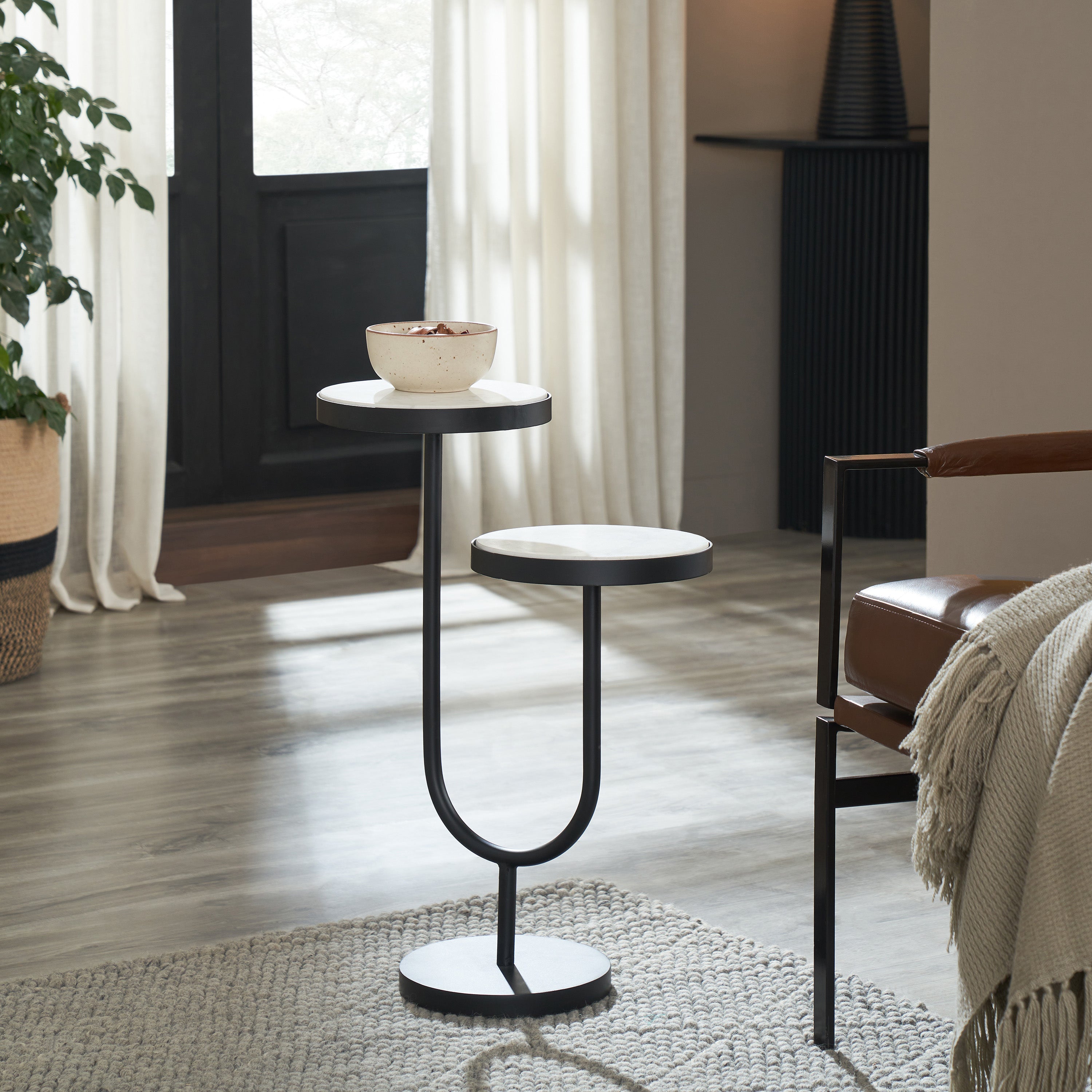 Ambra 25" Height Table, Black - Lifestyle Image - TA519