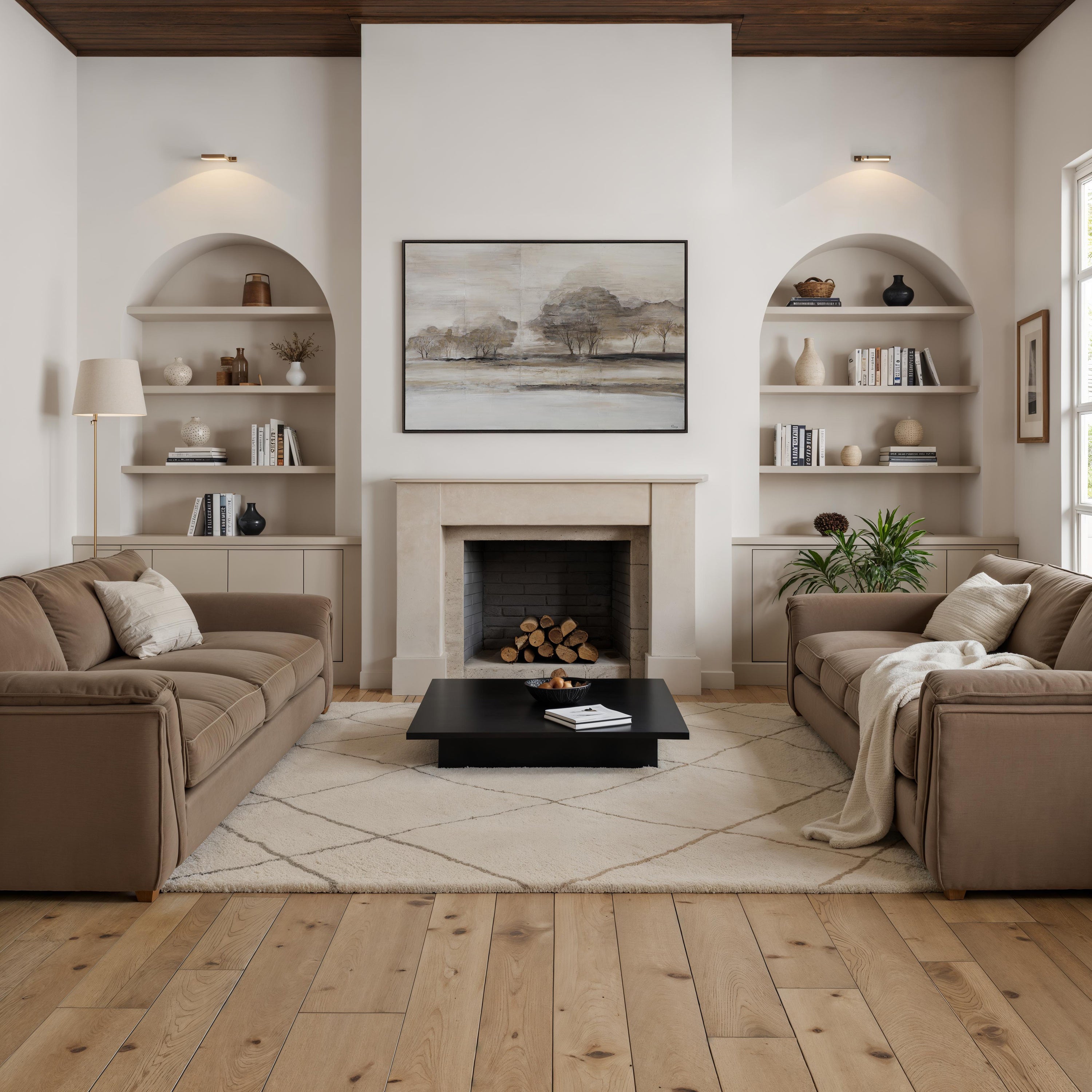 Pallini 40" H x 60" W Canvas Art - White Label Lifestyle Image - OL2232