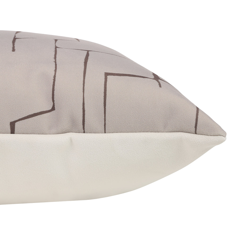 Sarno Pillows, Beige / Black - Angle Image - PWFL1476