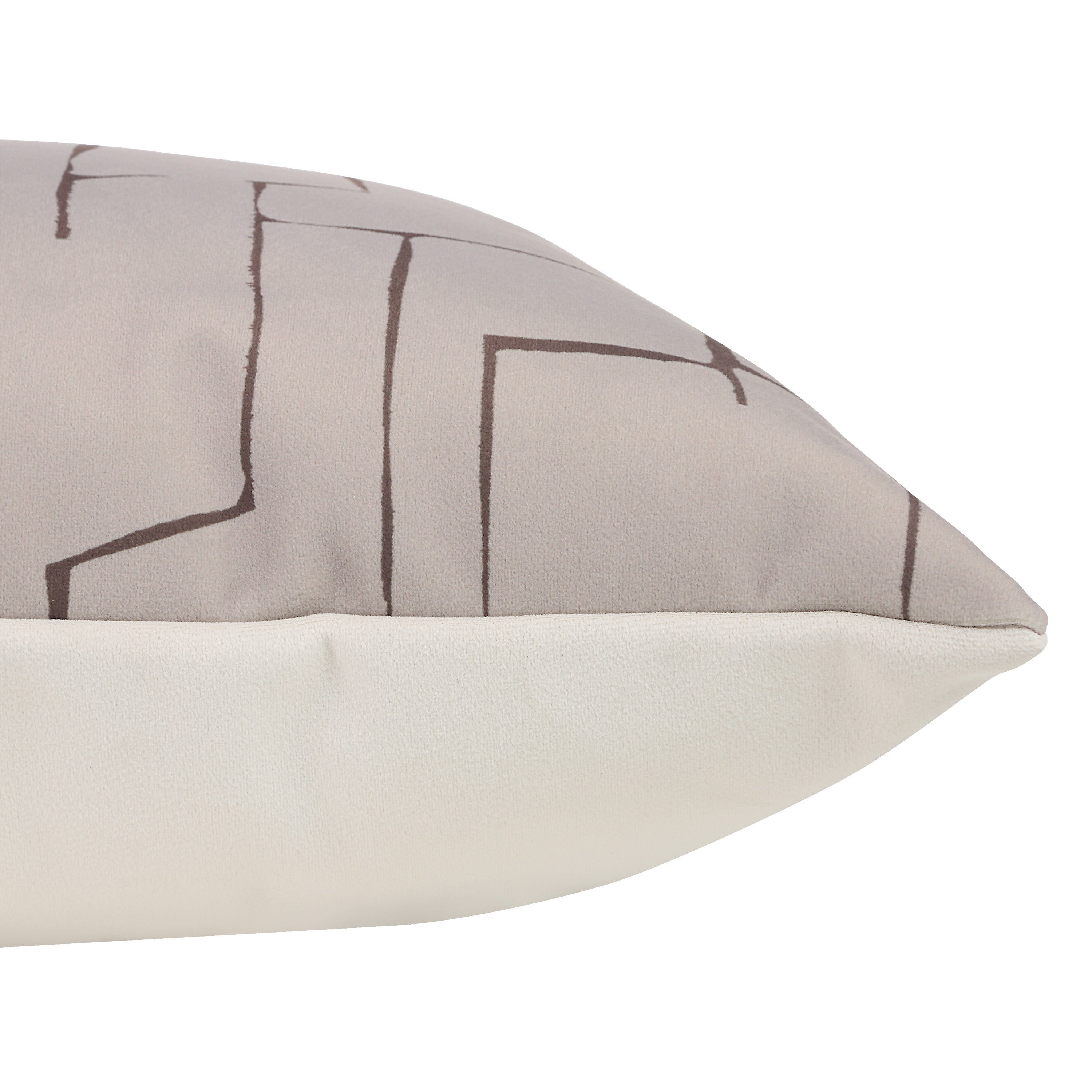 Sarno Pillows, Beige / Black - Angle Image - PWFL1476