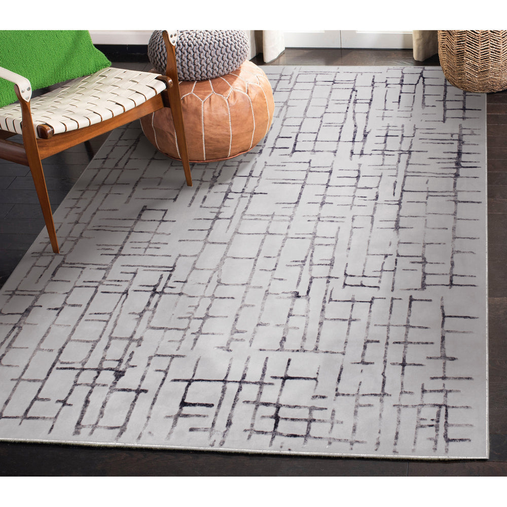 Ariella 3x5 Power loomed Indoor Rug, Grey - Lifestyle Image - RARI-20079-35